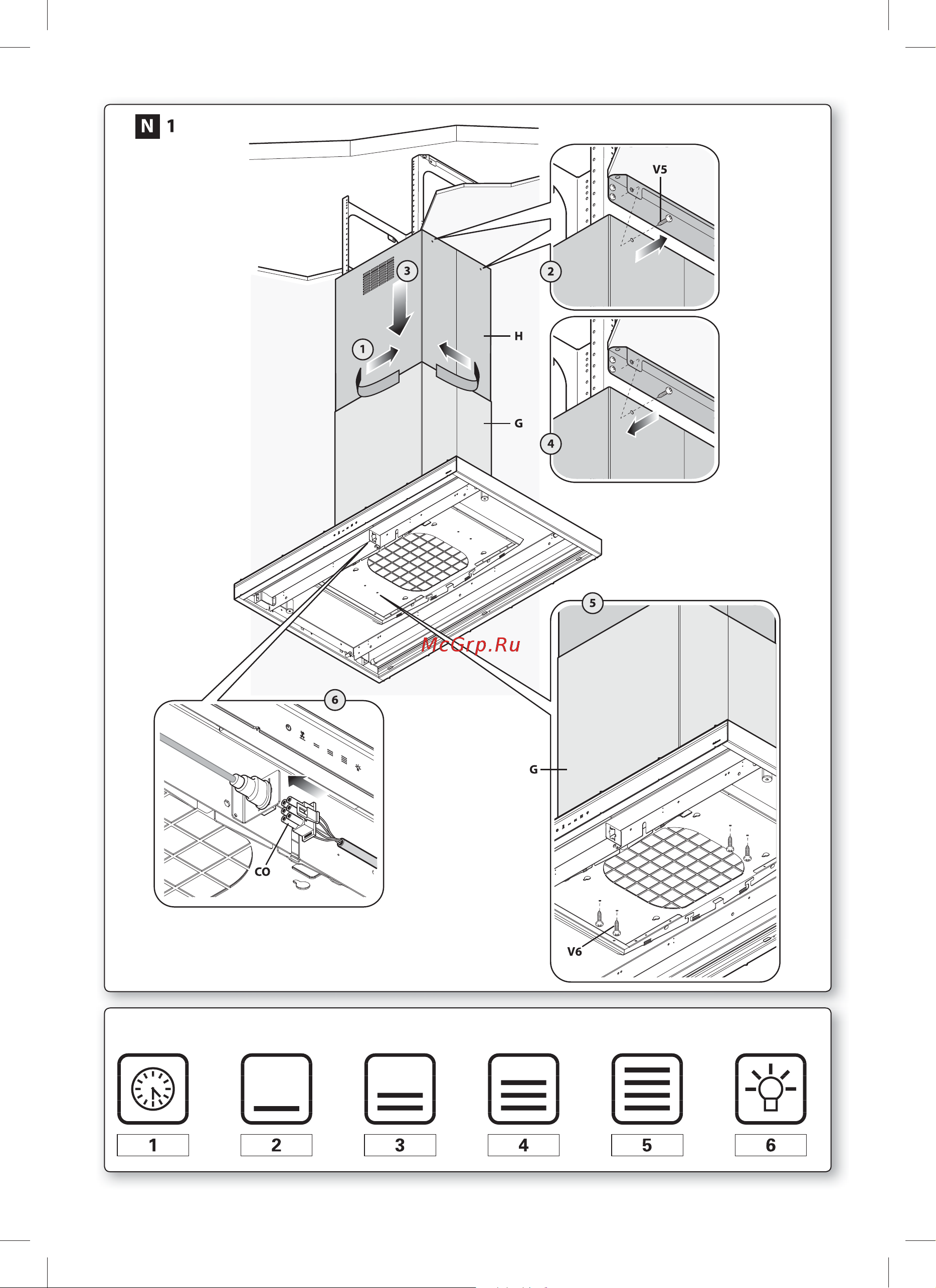 Falmec Lumina 90 Glass wall (NRS) Руководство по эксплуатации онлайн [12/96] 773658