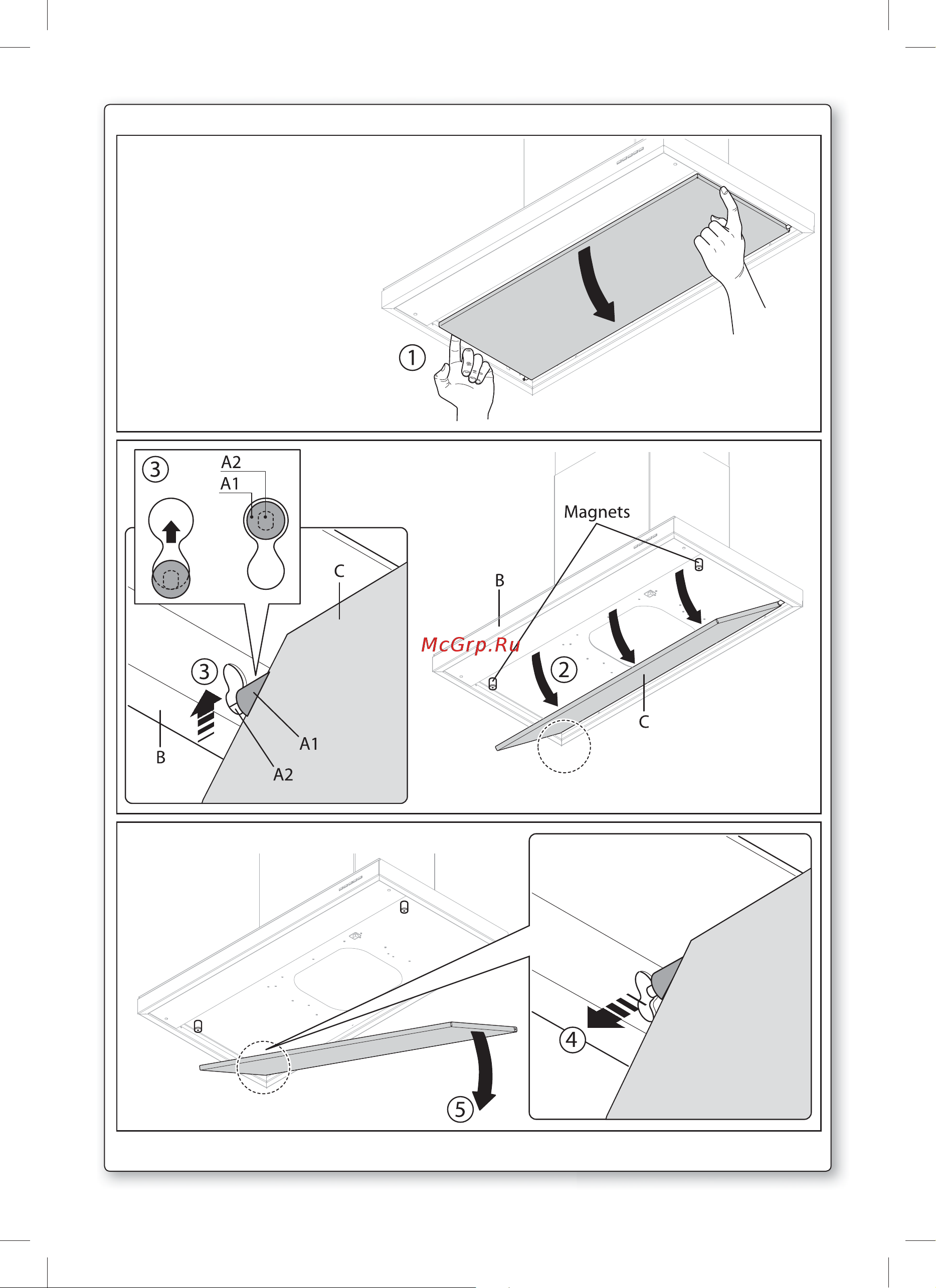 Falmec Lumina 90 Glass wall (NRS) Руководство по эксплуатации онлайн [13/96] 773658