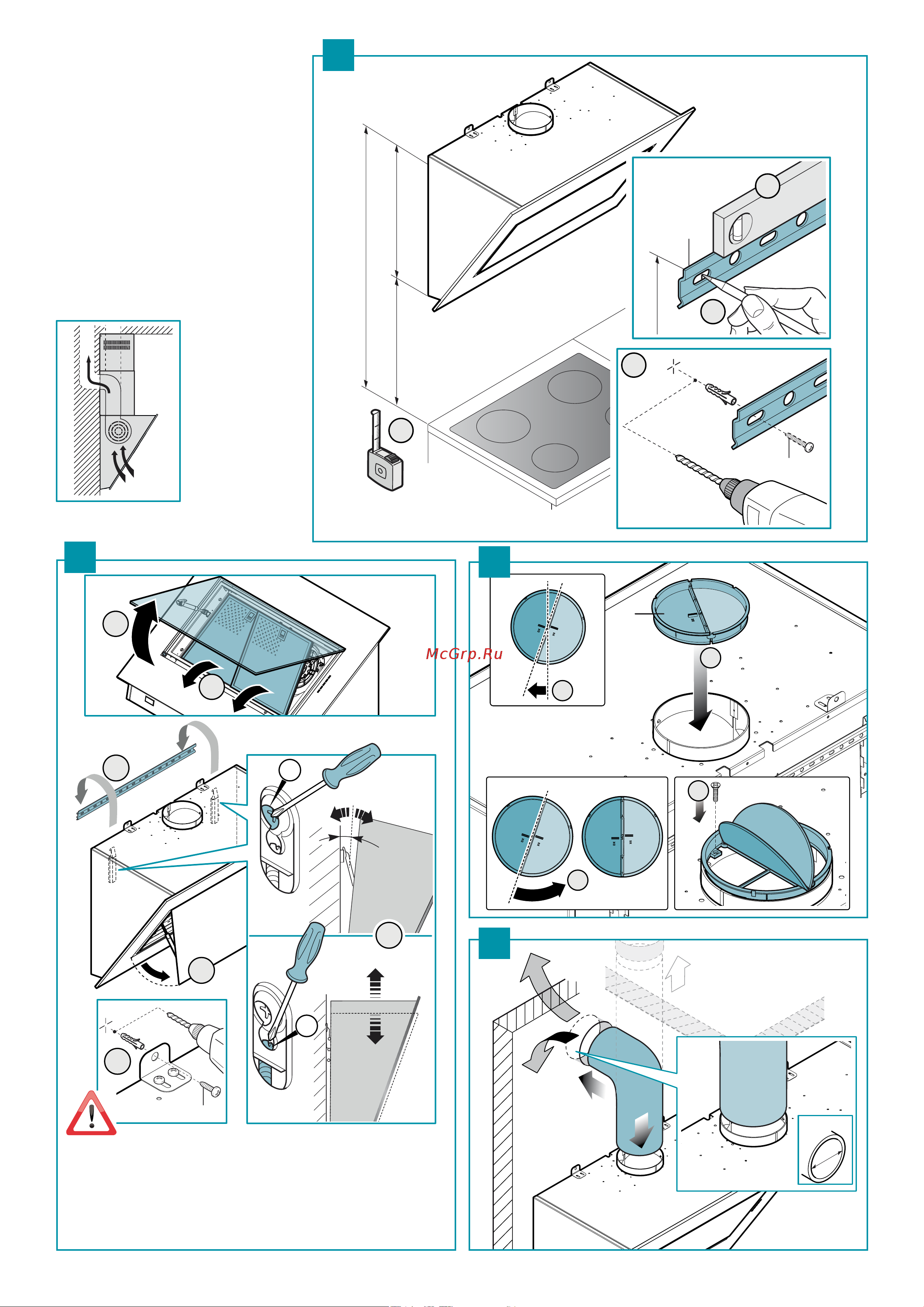 Falmec Quasar Top (A+) 90 Fasteel [4/52] It installazione con uscita verticale uk installation with vertical outlet de installation mit vertikalem abzug fr installation avec sortie verticale es instal...