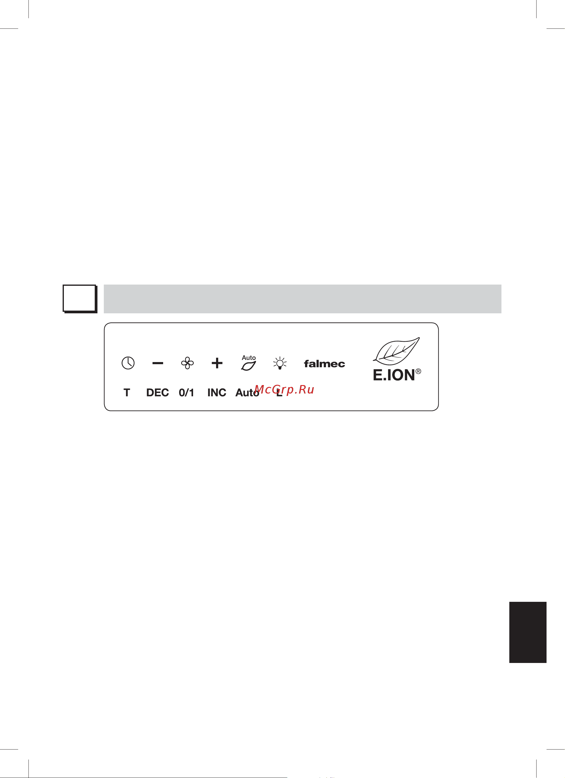 Falmec Libra 90 ix (600) (с системой E.ion) ECP [57/64] Działanie instalacji elektrycznej