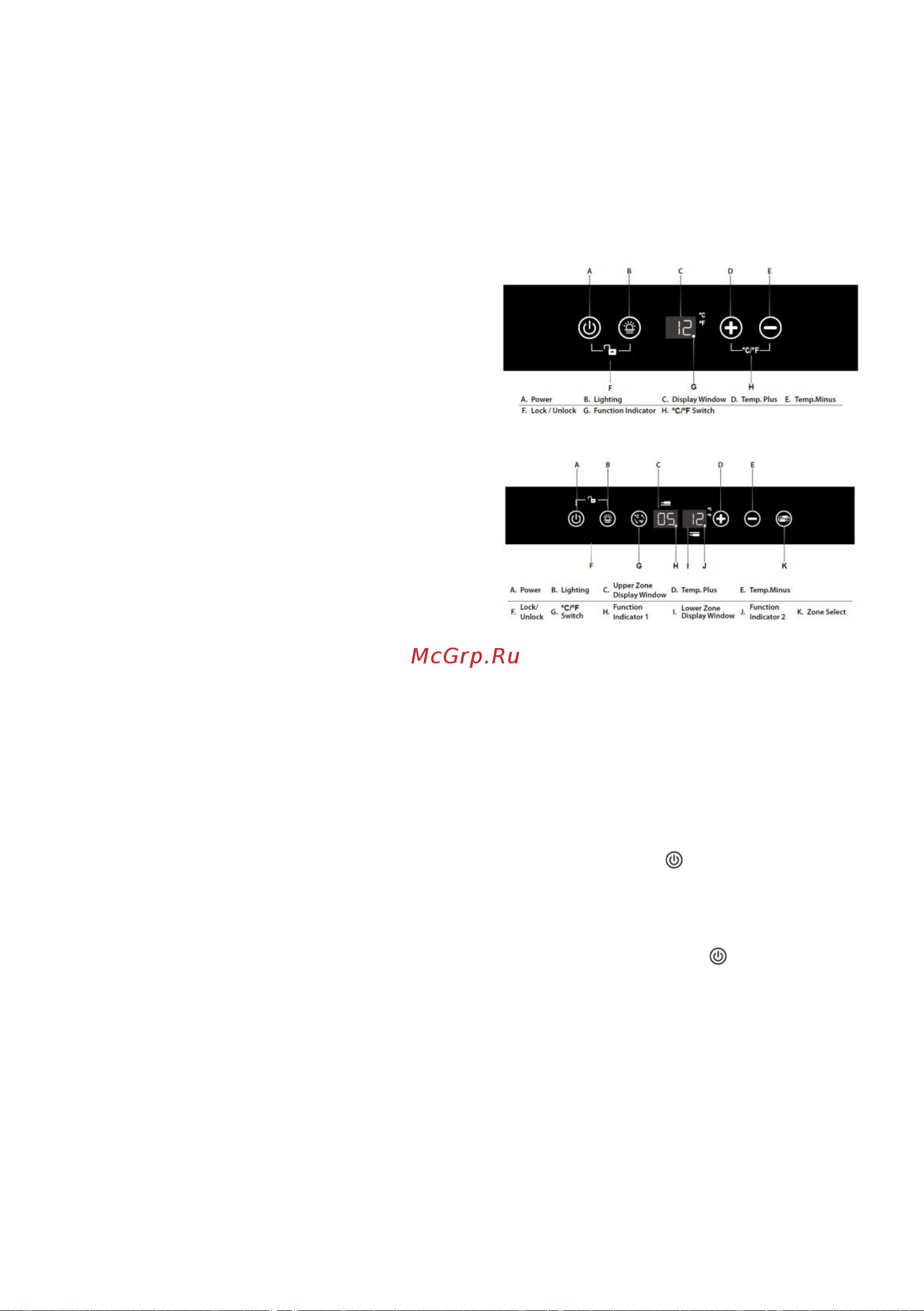 Dunavox DAU-19.58SS [12/20] Control panel for single zone
