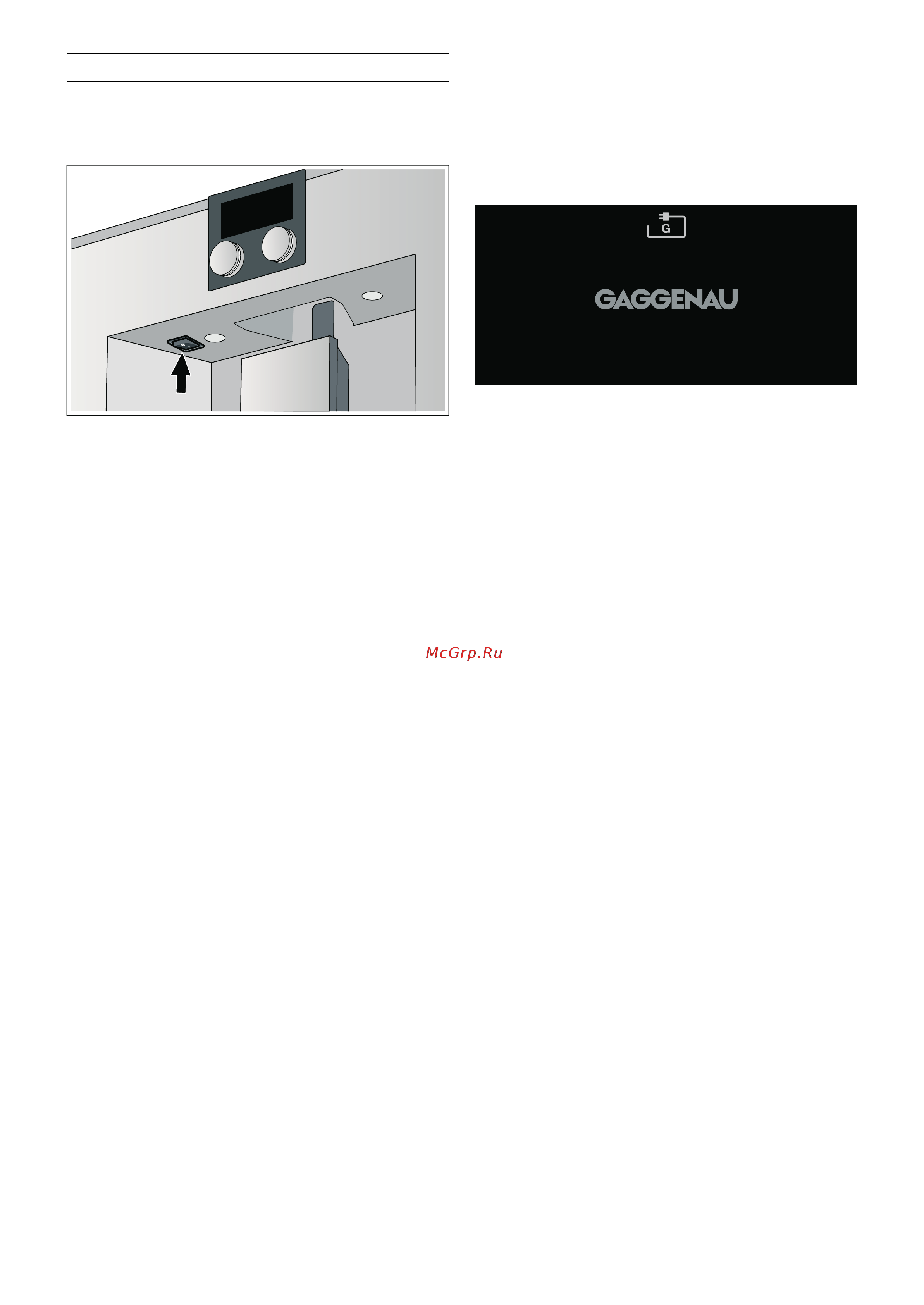 Gaggenau CM 450 100 [9/28] Активизация прибора