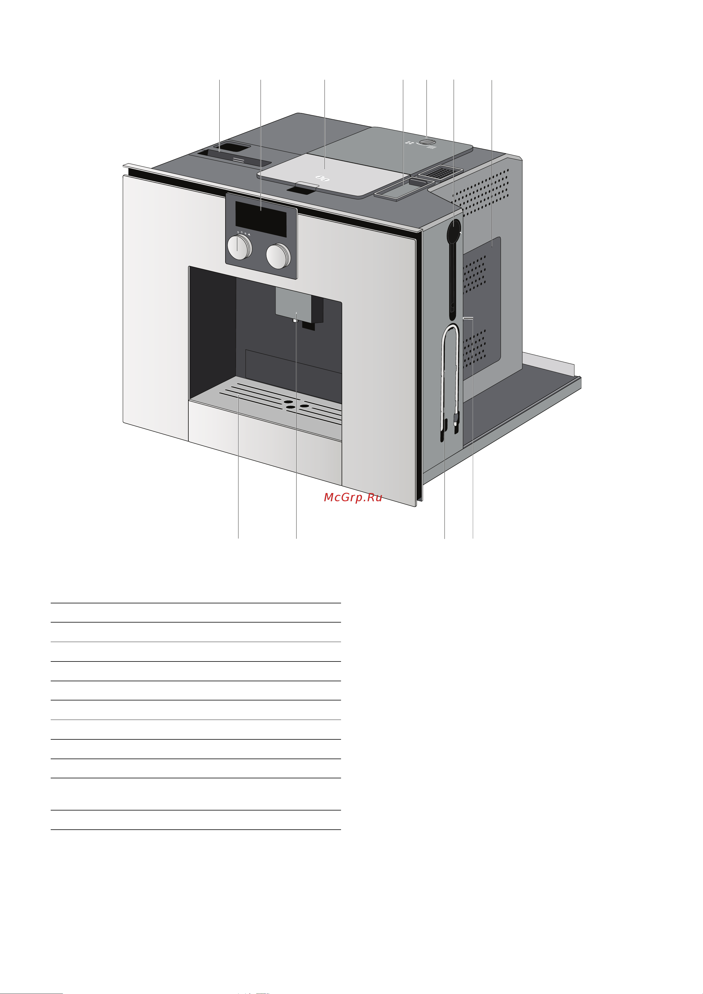 Gaggenau CMP 250 100 [6/28] Конструкция и компоненты