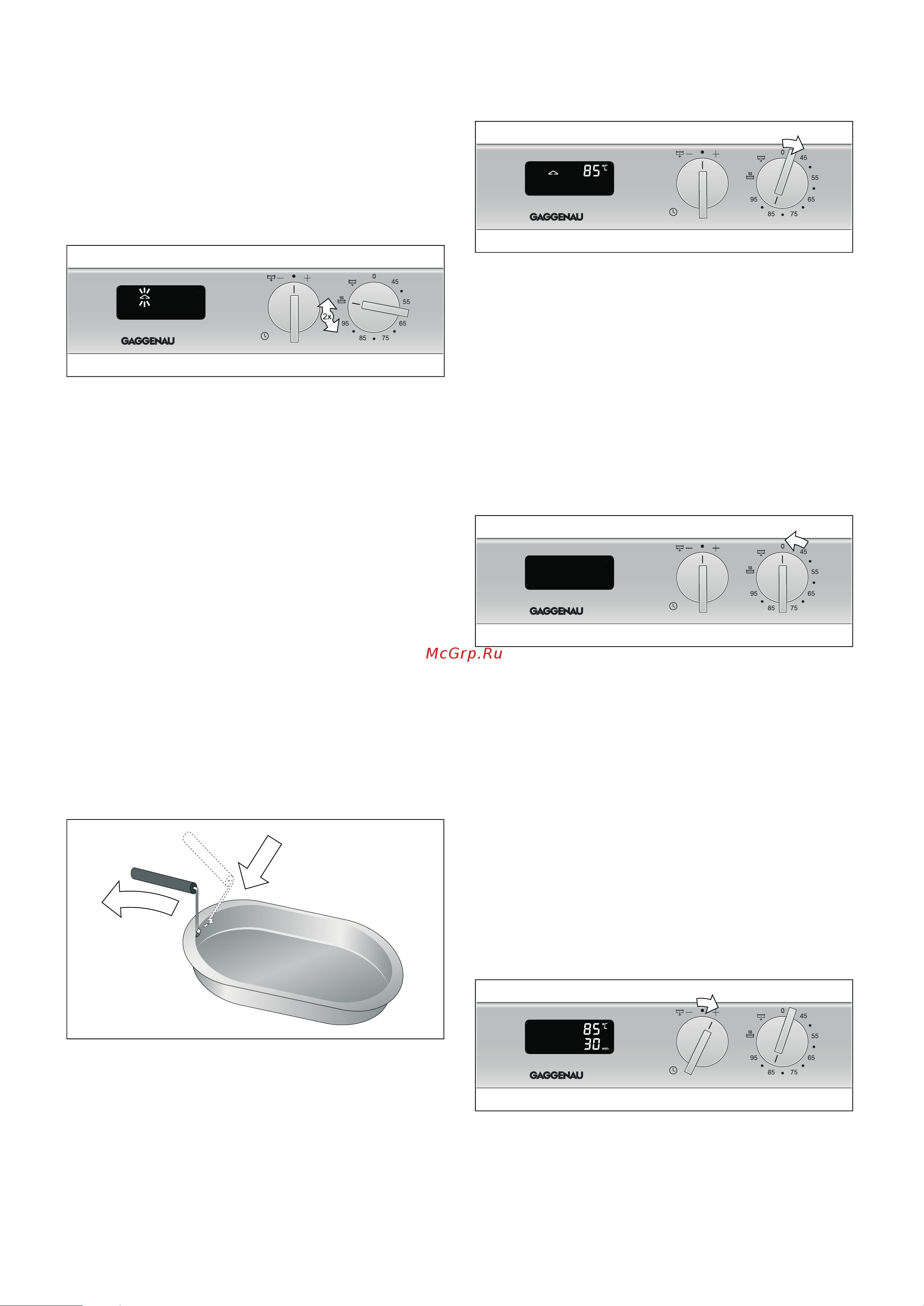 Gaggenau VK 230 134 [47/56] Elektronik kısa süreli zamanlayıcı