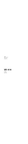 Gaggenau VR 414 110 Руководство по эксплуатации