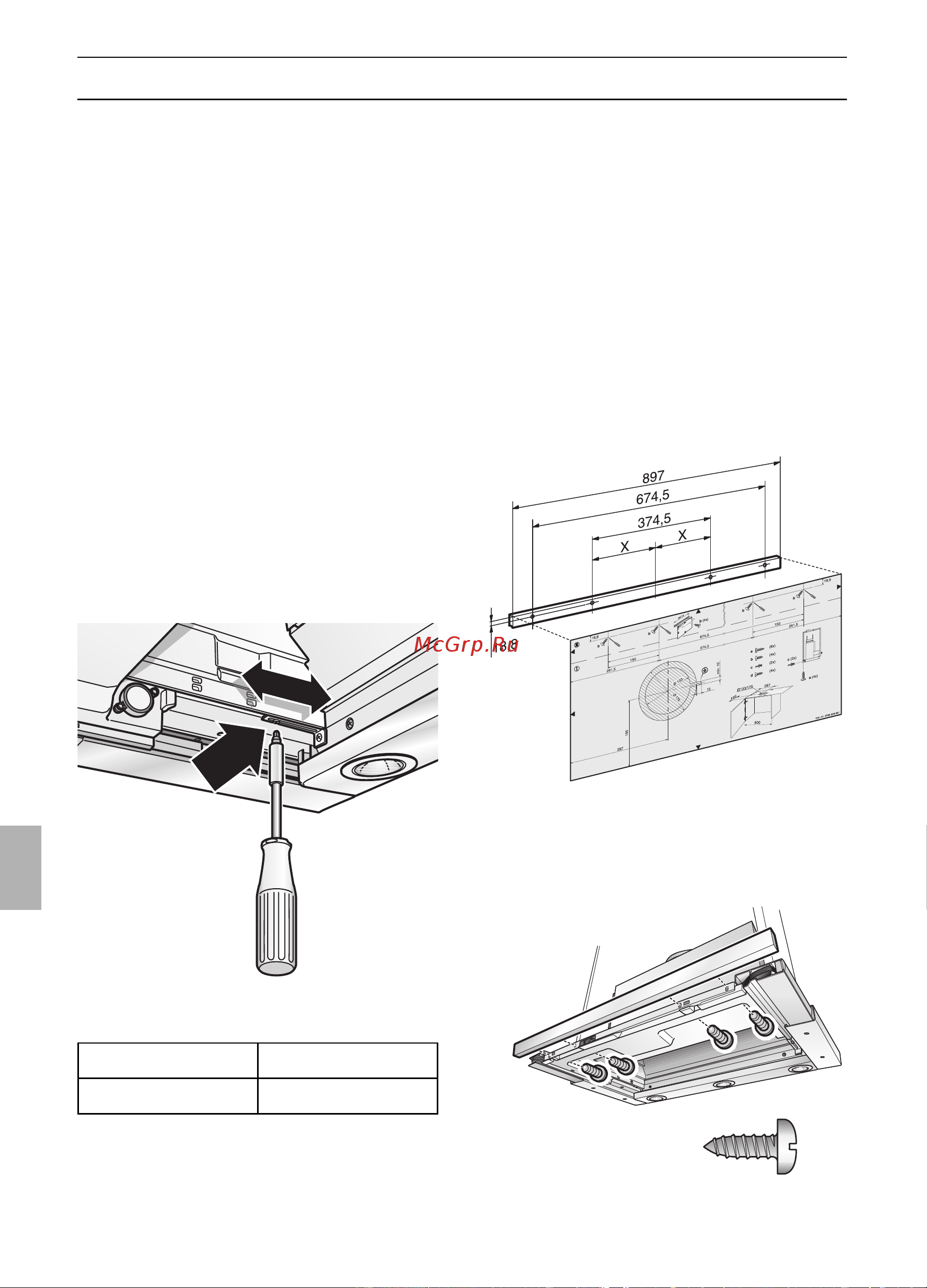 Gaggenau AF 280 190 [128/132] Τ π θέτηση στ επάνω ερµάρι