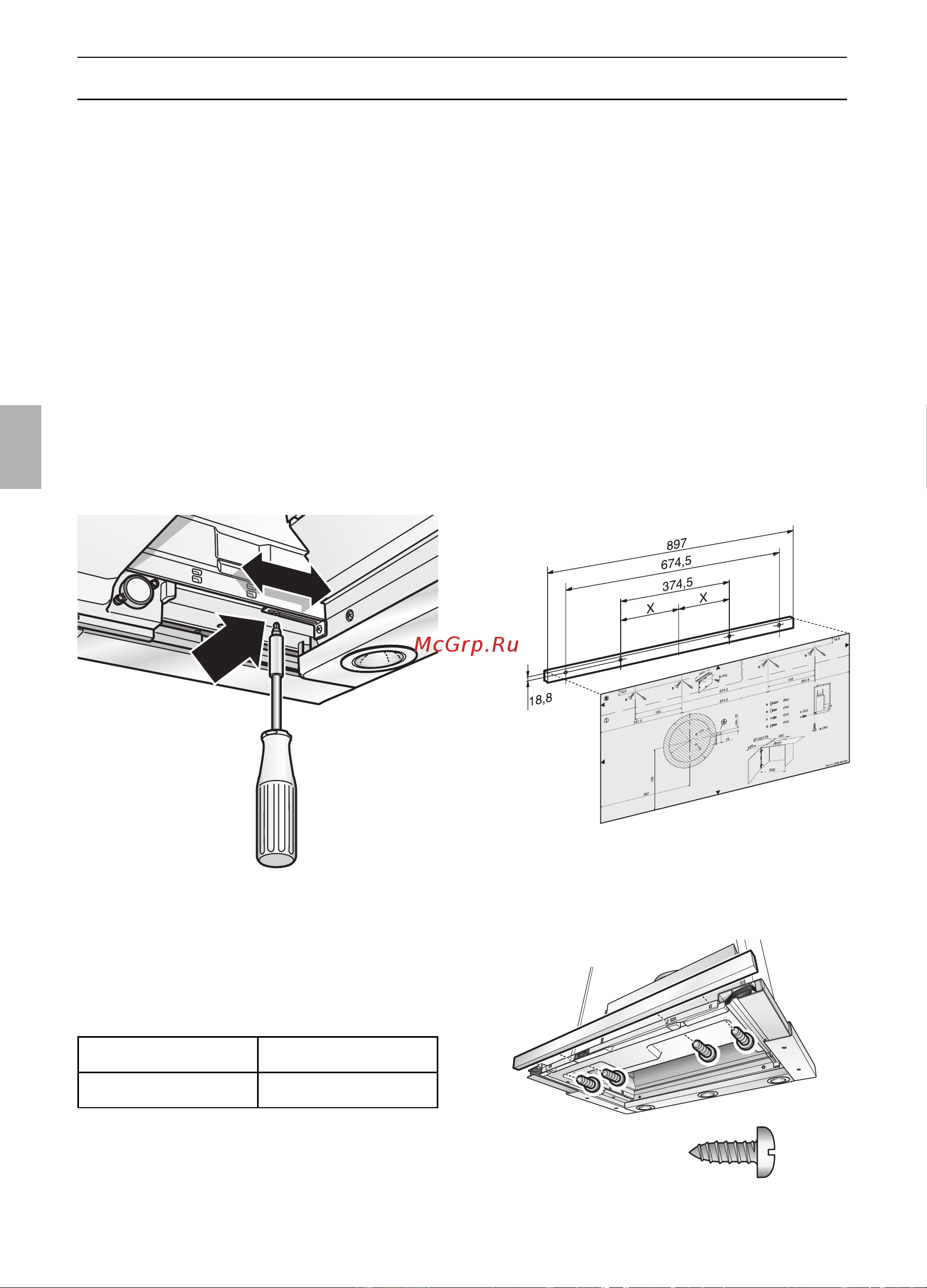 Gaggenau AF 280 190 [48/132] Encastrement dans le placard en appui mural