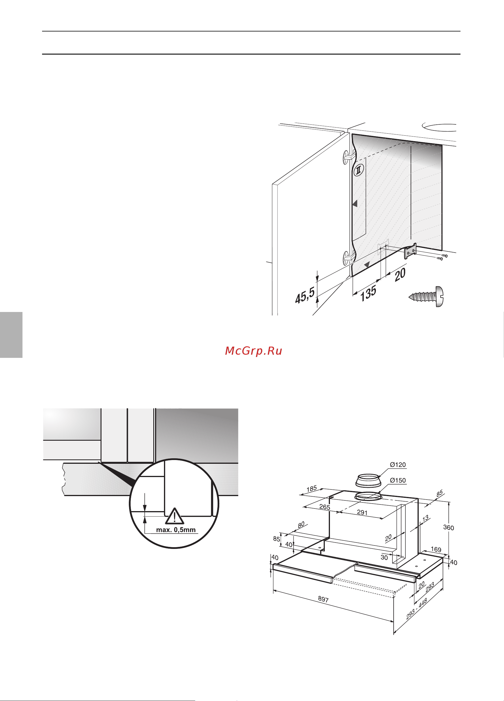 Gaggenau AF 280 190 [78/132] Preparazione del pensile