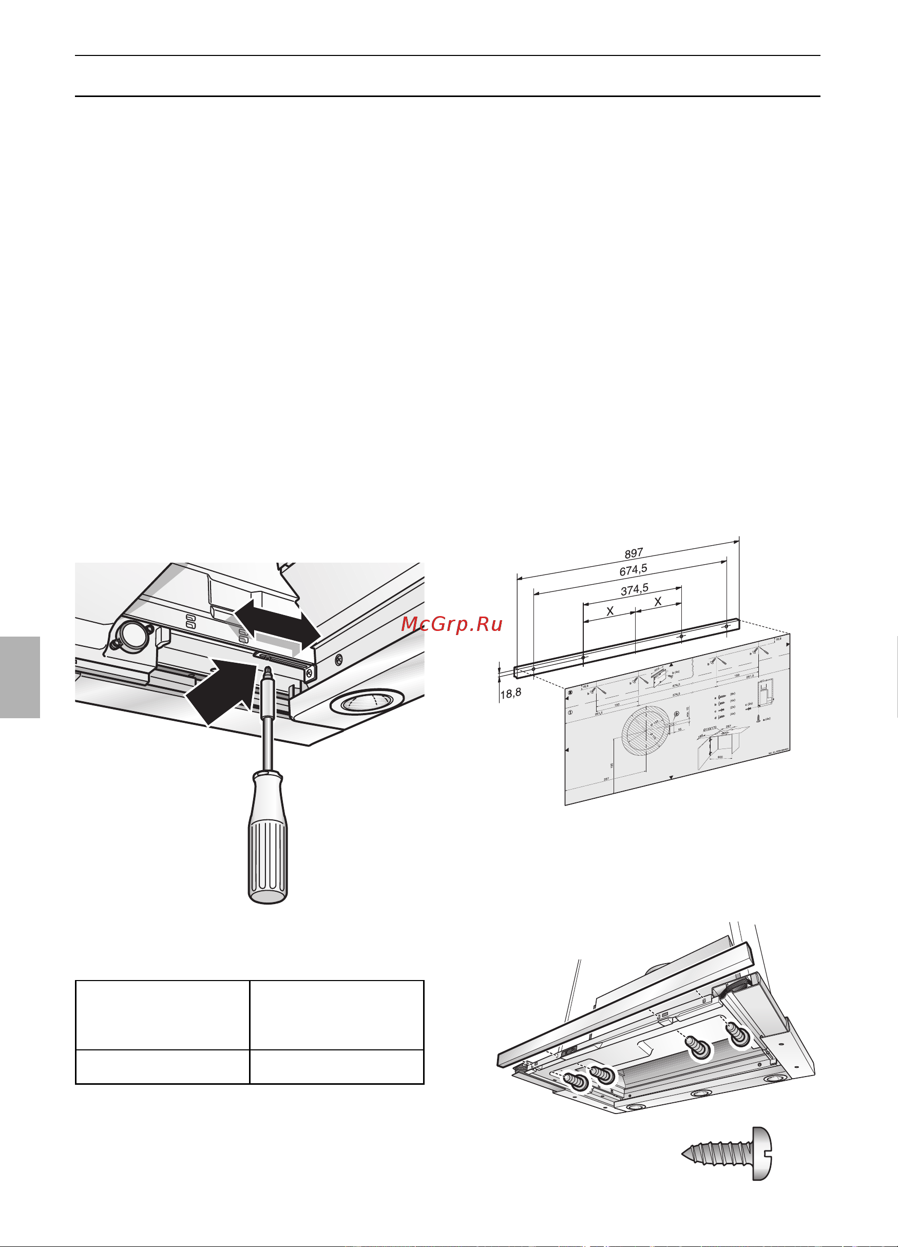 Gaggenau AF 280 190 [96/132] Montaje de la campana en el armario superior