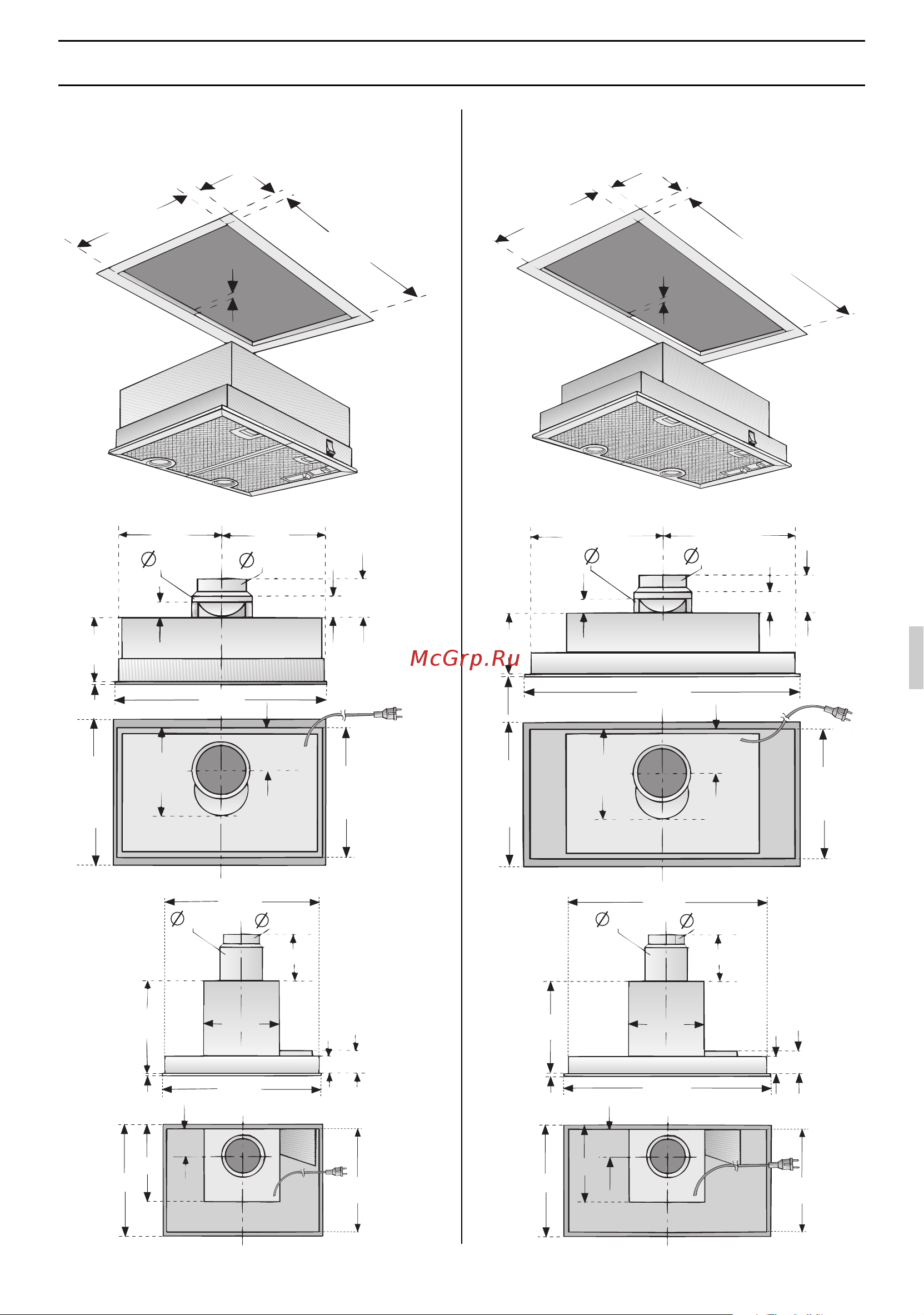Gaggenau AH 273 150 [53/108] Inbouwen