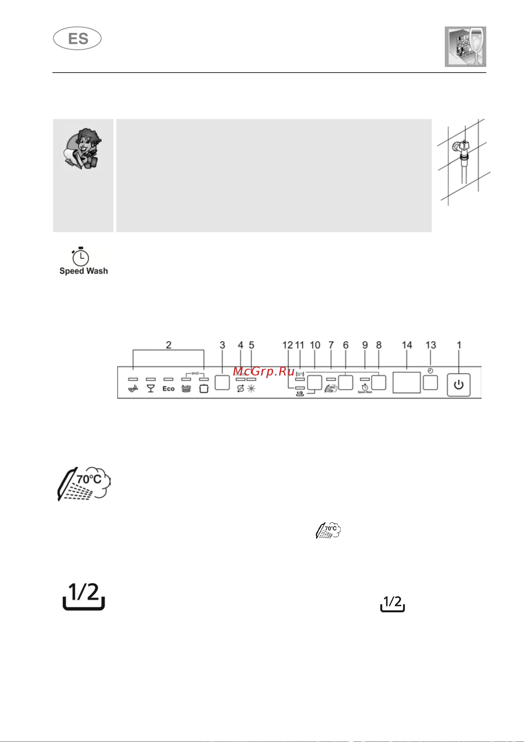 Fulgor Milano FDW 8291 [10/132] Instrucciones para el usuario