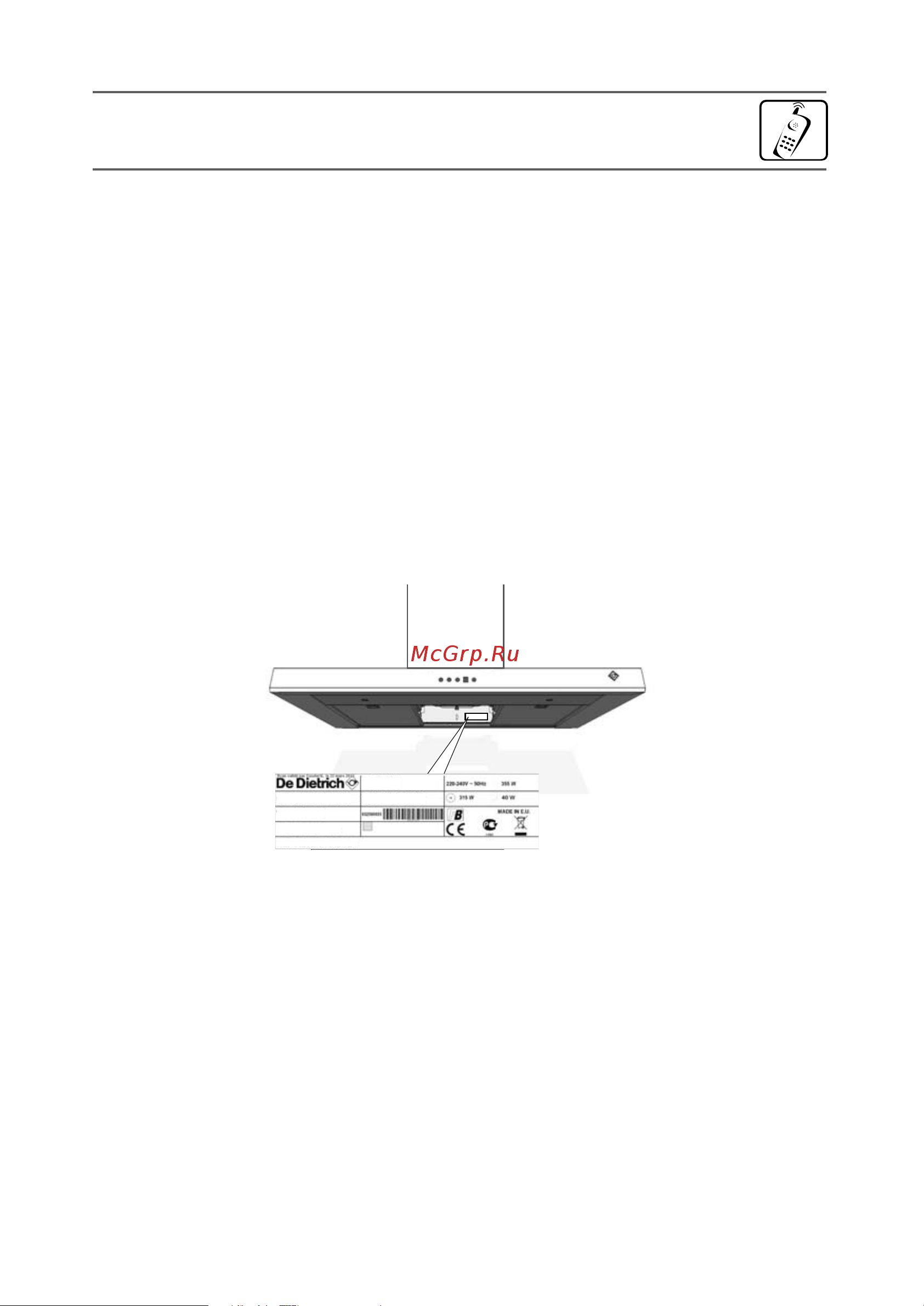 De Dietrich DHB7952X [92/128] Consumentendienst