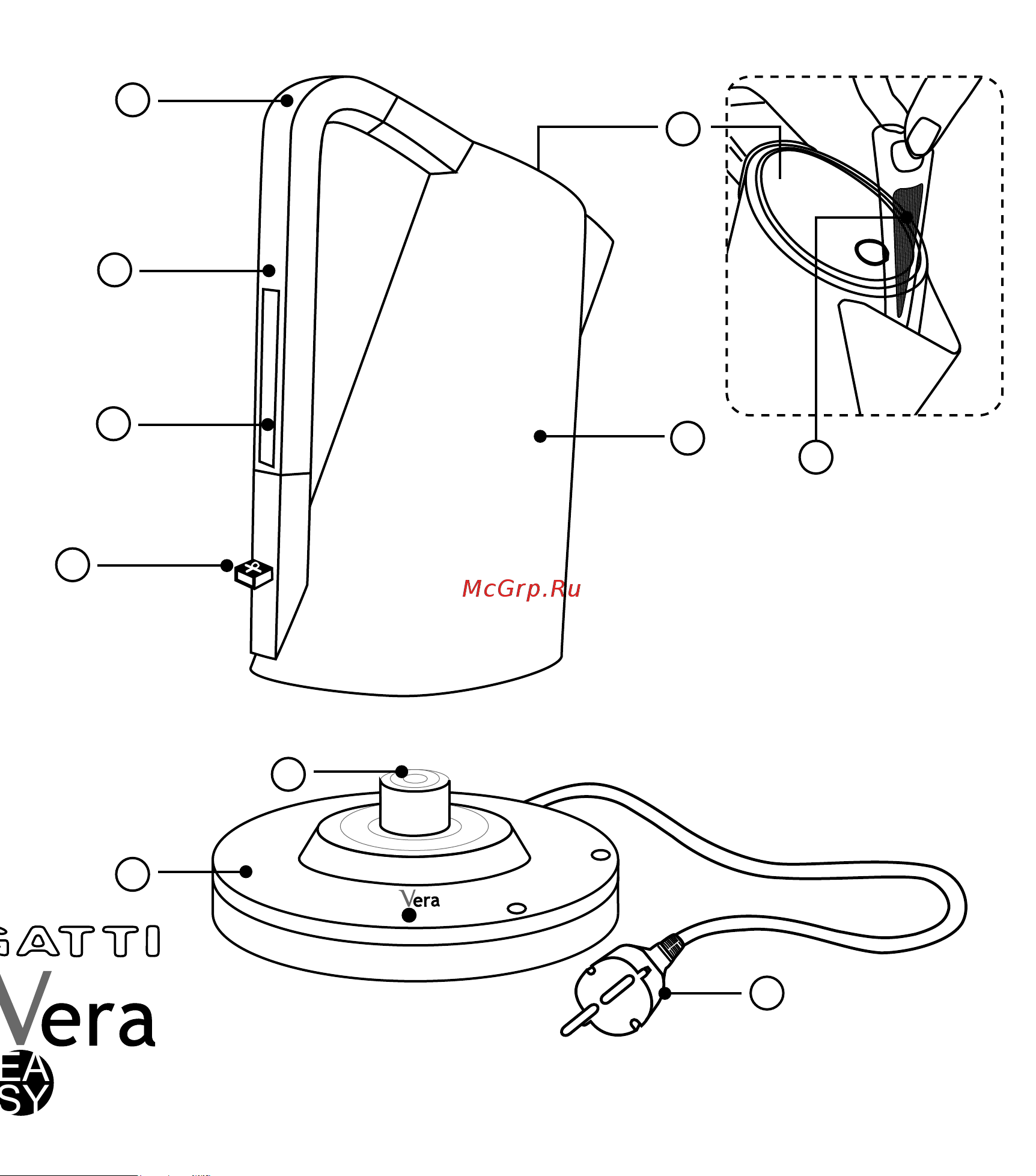 Bugatti Kettle Vera EASY Lilac [2/12] Conversion table