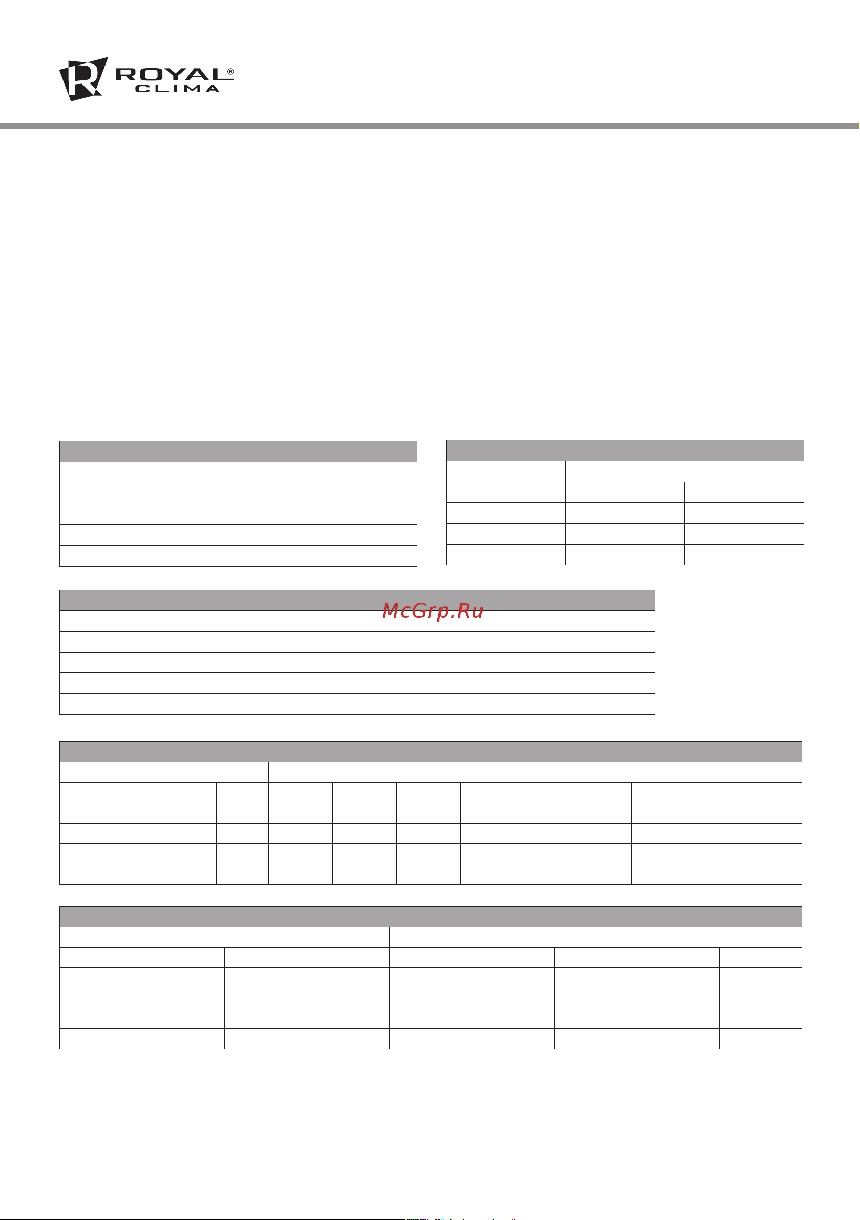 Royal Clima MULTI FLEXI EU ERP [6/32] Устройство кондиционера