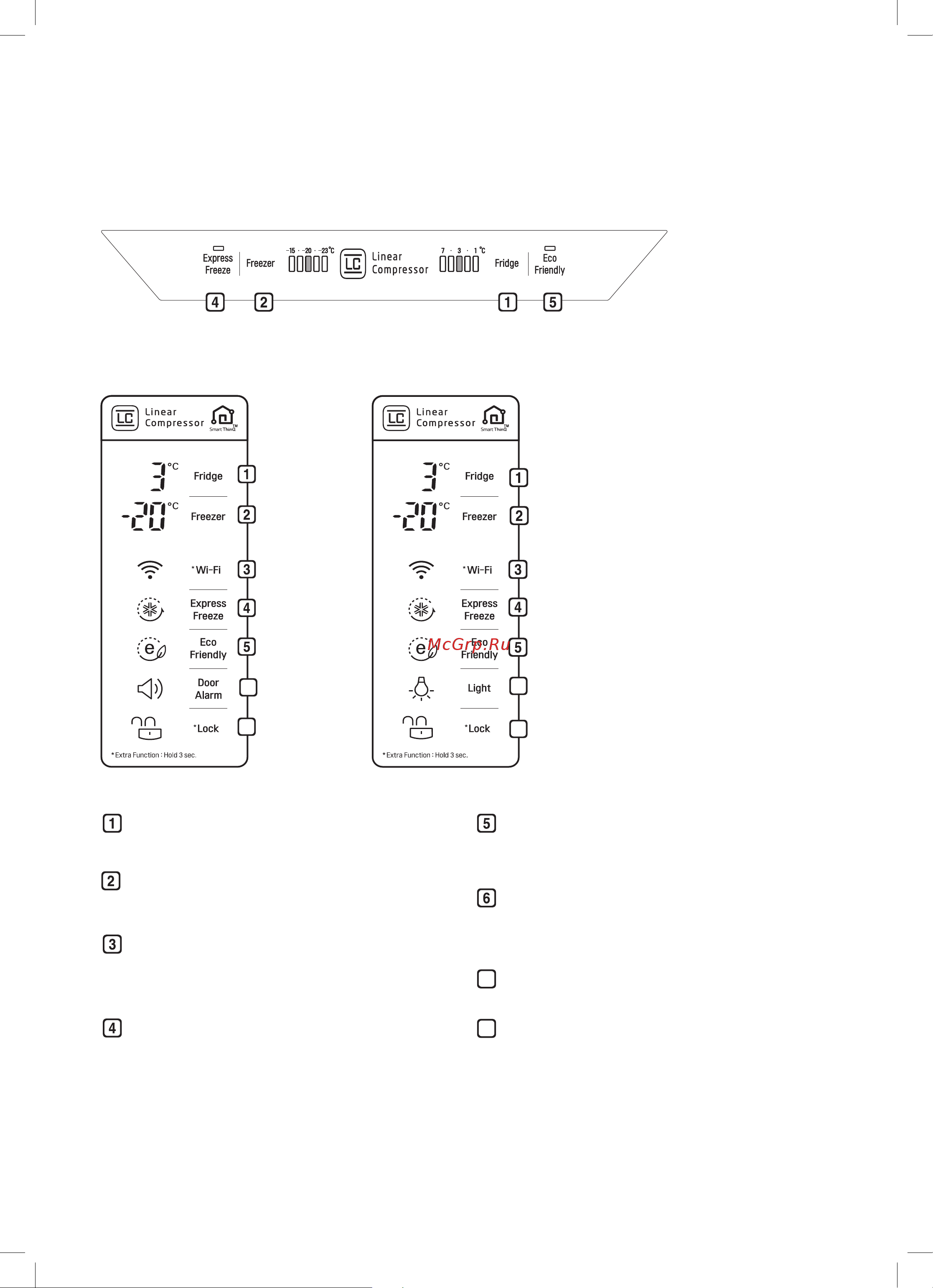 LG GA-B499YVCZ [40/52] Использование панели управления