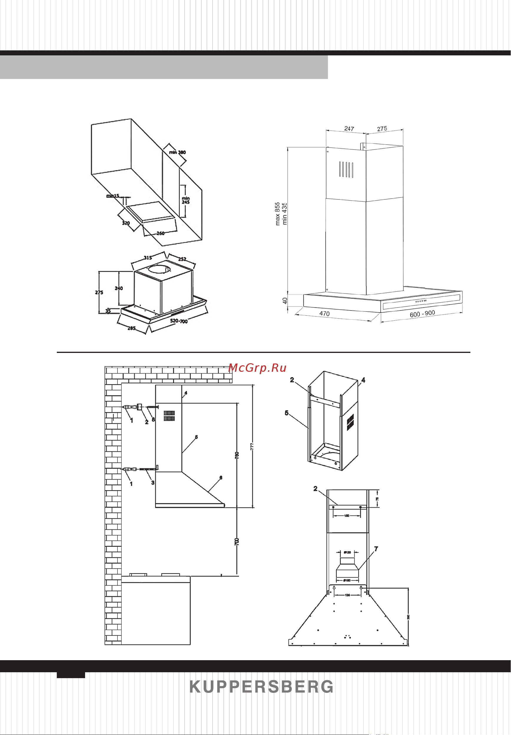 Kuppersberg ONDA 60 W [20/28] Ddl 660 990 inlinea 52 70