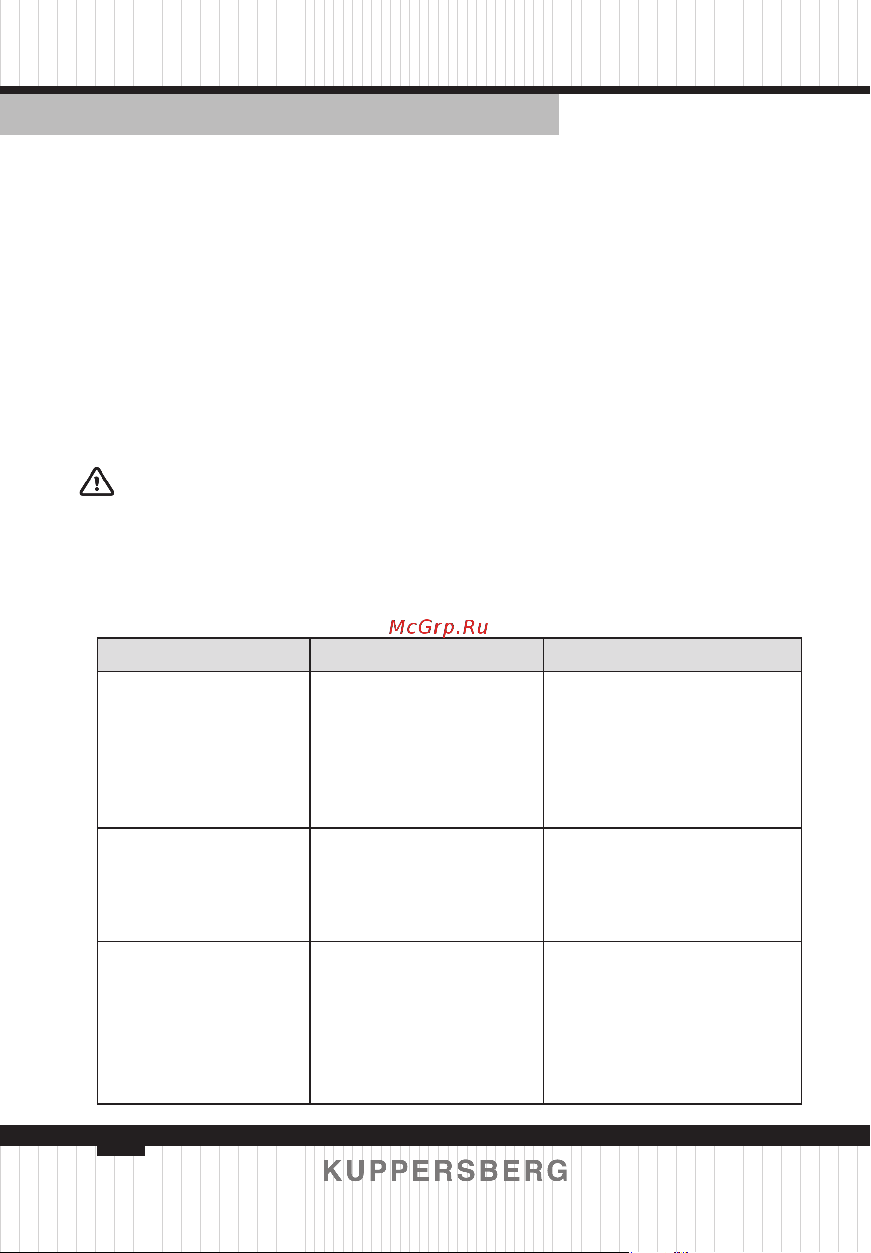 Kuppersberg F 930 B [8/24] Caution