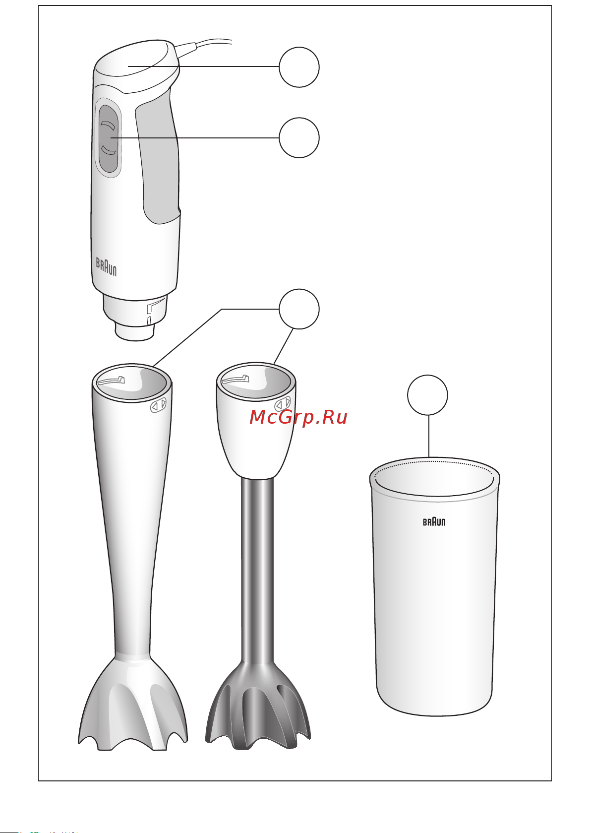 Braun MQ 100 Dip Руководство по эксплуатации онлайн [4/68] 774108