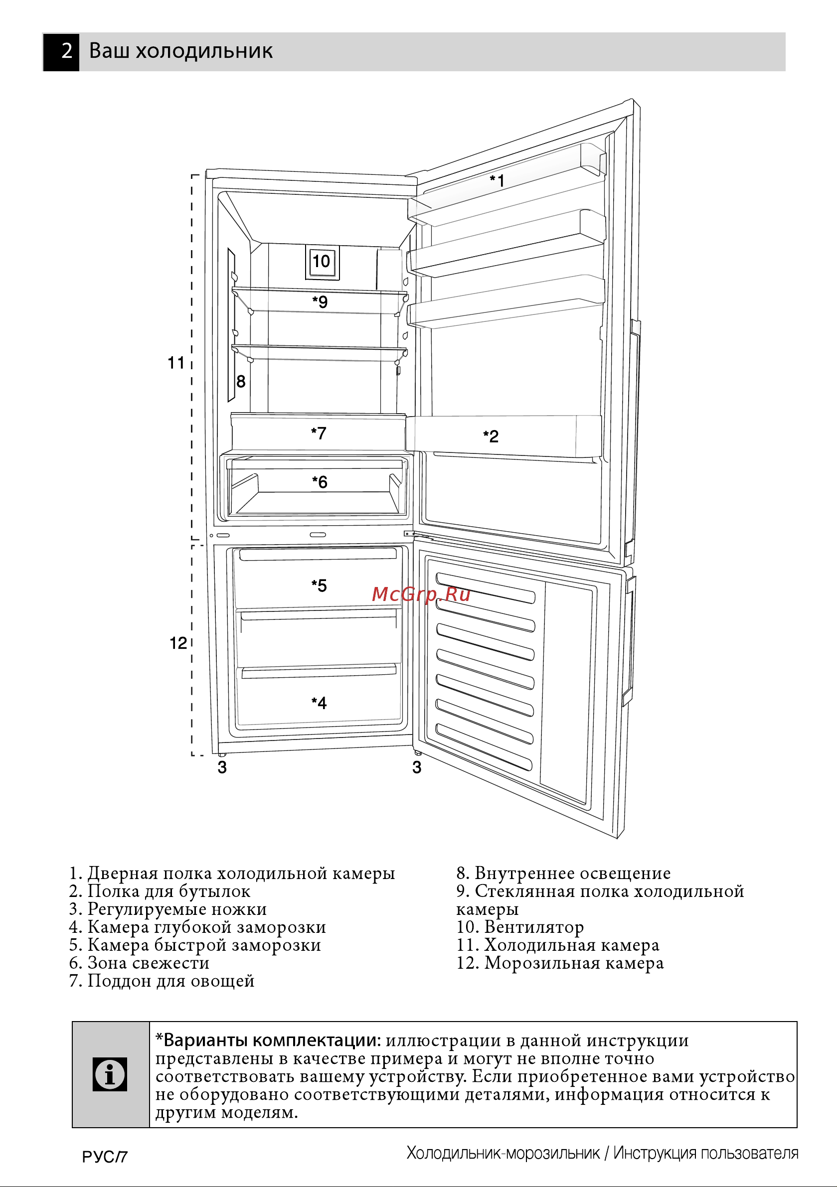 Beko RCNK 321E20 W Руководство по эксплуатации онлайн [7/48] 774130