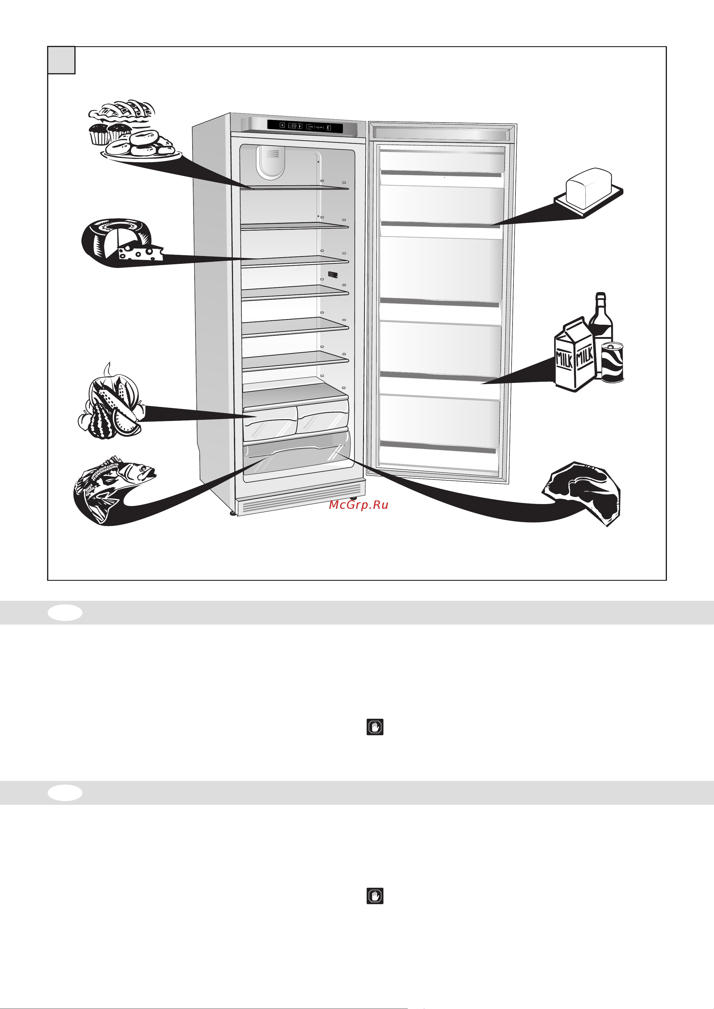 Fulgor Milano FRSI 400 F ED X [8/20] Come conservare gli alimenti nel comparto frigorifero