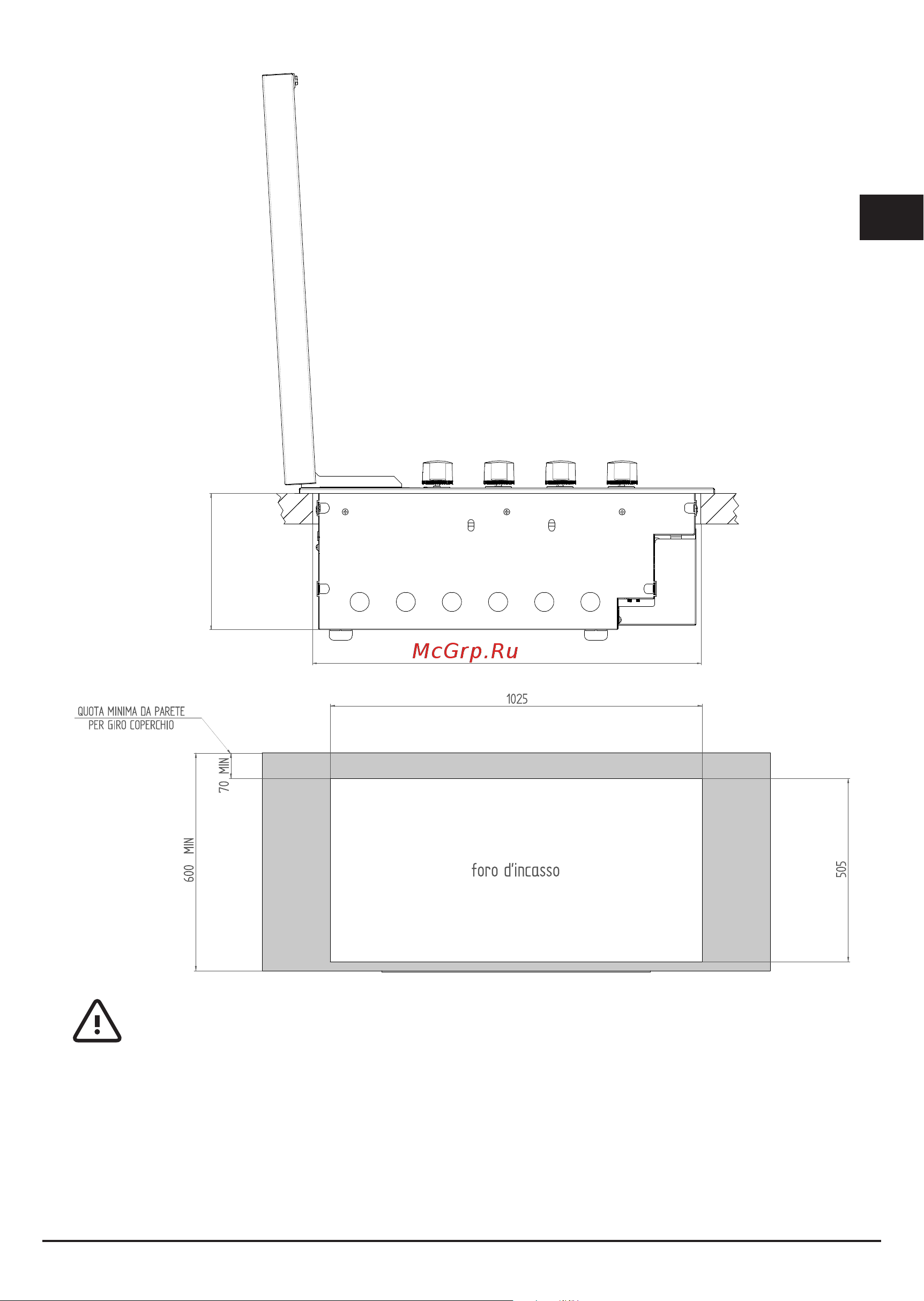 Fulgor Milano SBQ 1000 G X [31/104] Attenzione