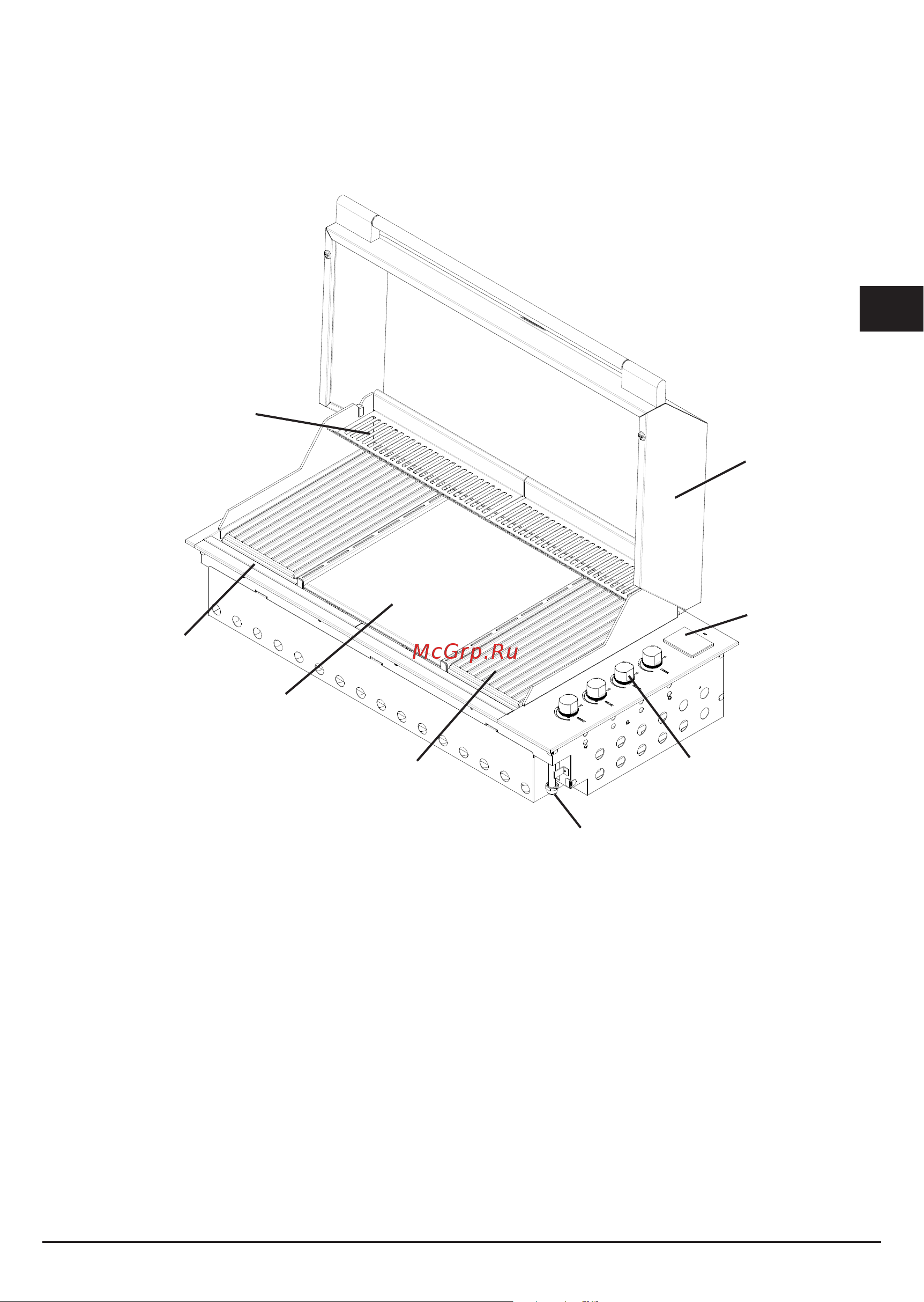 Fulgor Milano SBQ 1000 G X [55/104] Integrated barbecue high cover