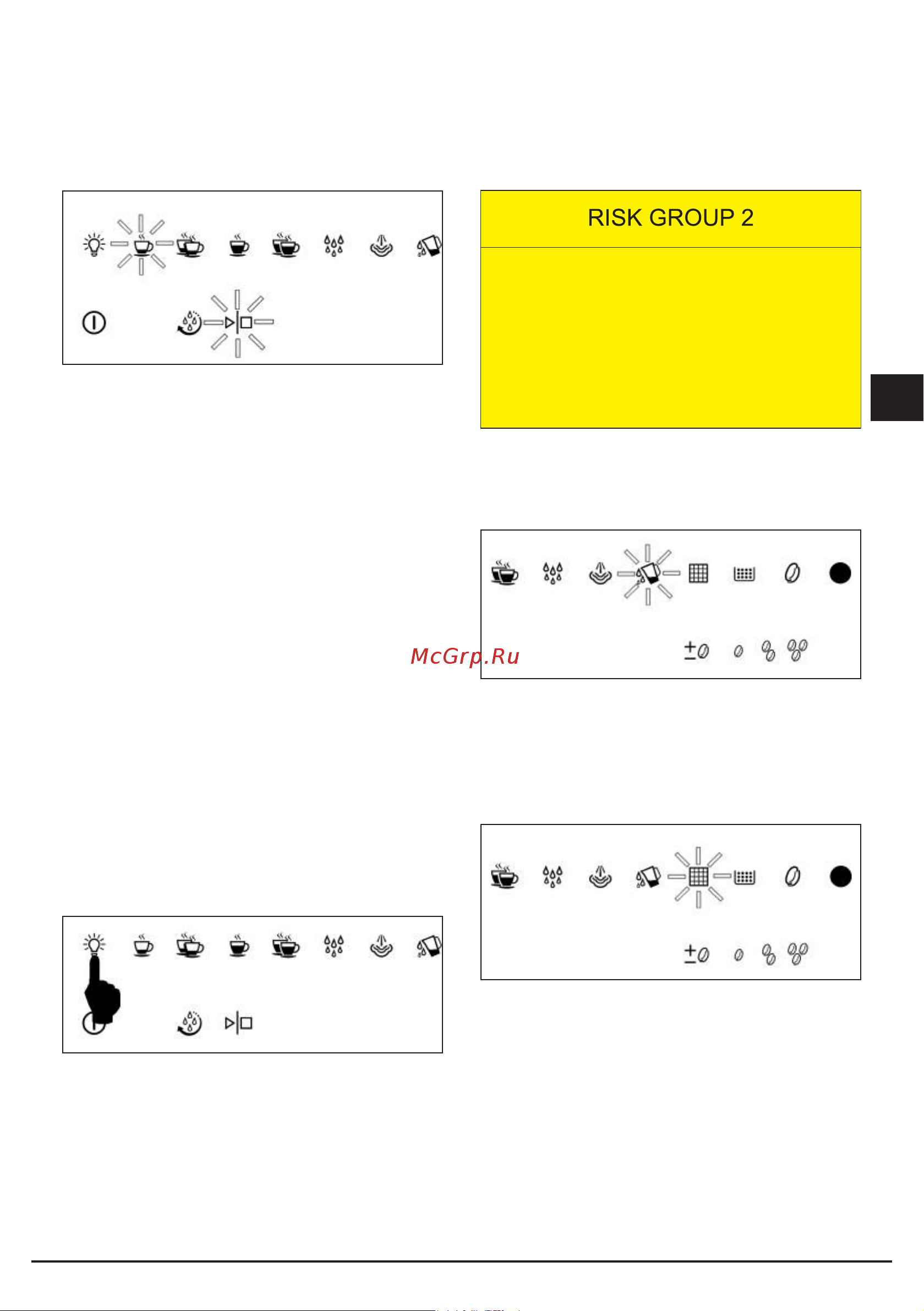 Fulgor Milano FCM 4509 TC BK [43/96] Prudence ne pas fixer la lampe pendant le fonctionnement cela peut être dangereux pour les yeux