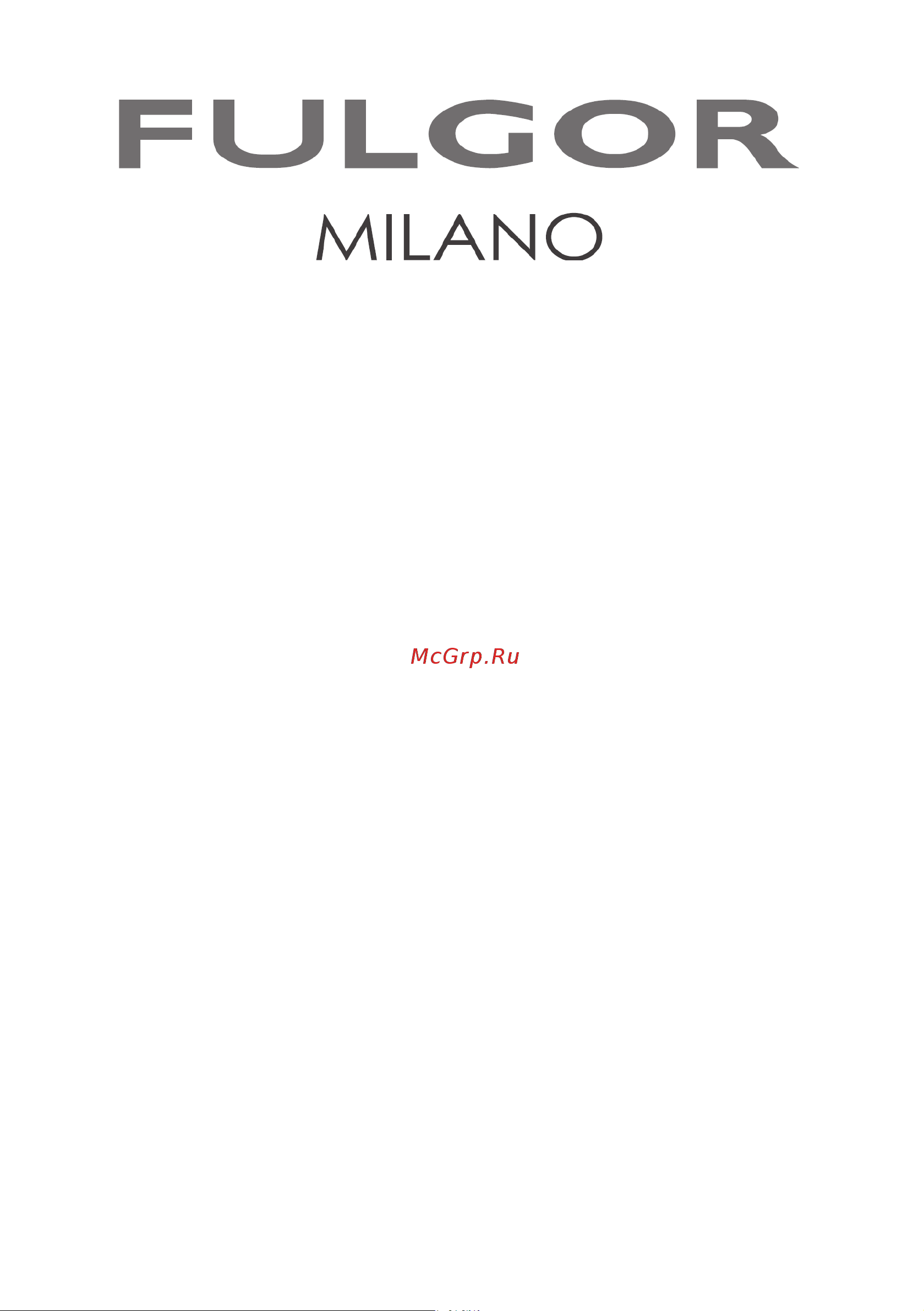 Fulgor Milano LHDD 9010 RC WH Руководство по эксплуатации онлайн