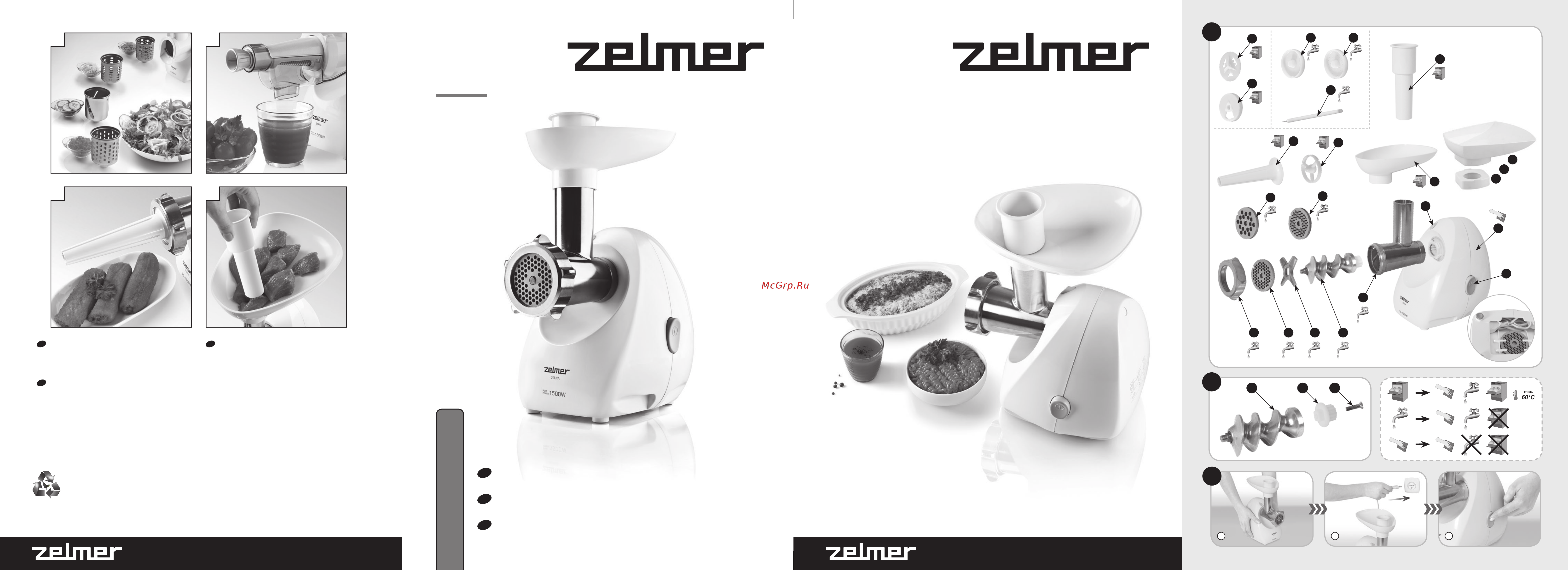 Zelmer ZMM1083SRU Руководство по эксплуатации онлайн