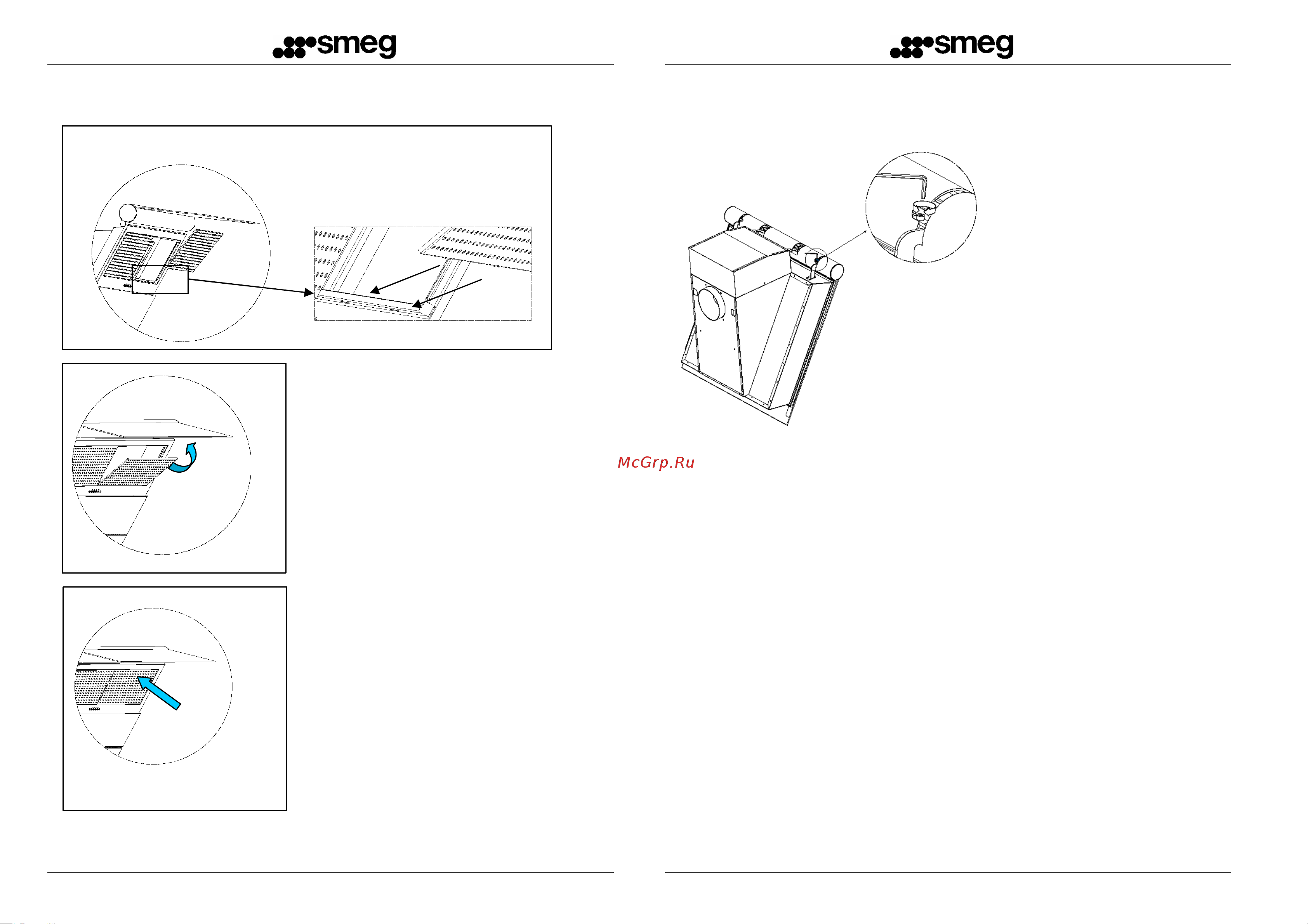 Smeg KTS 75 BC [4/7] Adjustment of glass closed position
