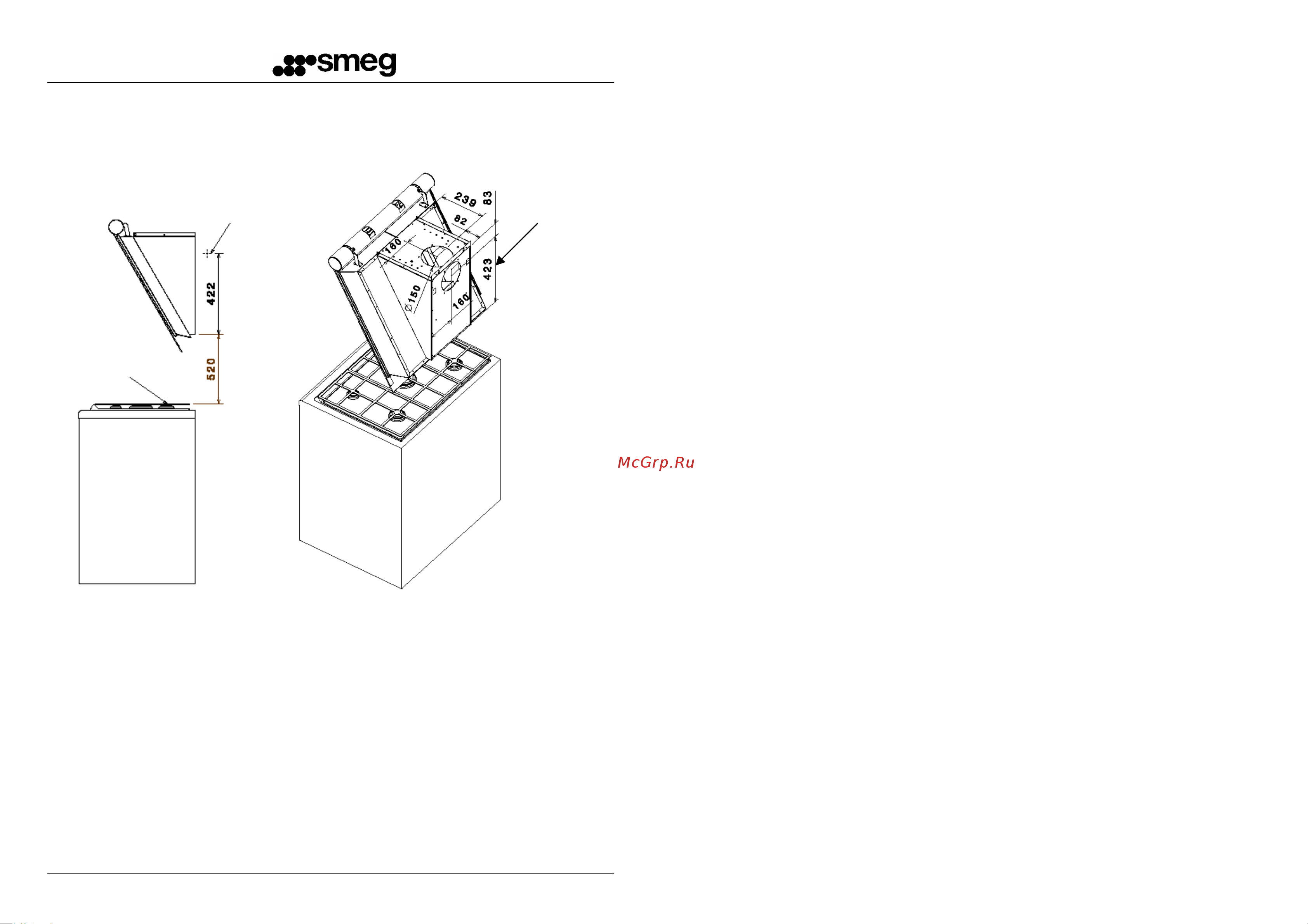 Smeg KTS 75 BC [5/7] Installation instructions