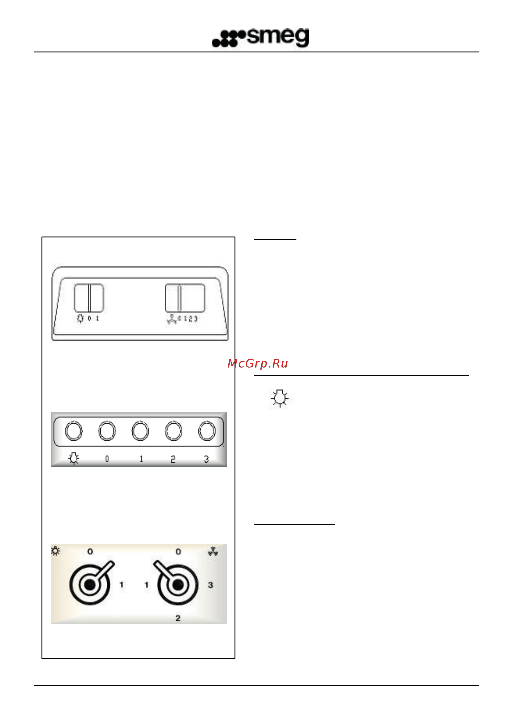Smeg KTS 75 BC [6/7] Operating instructions