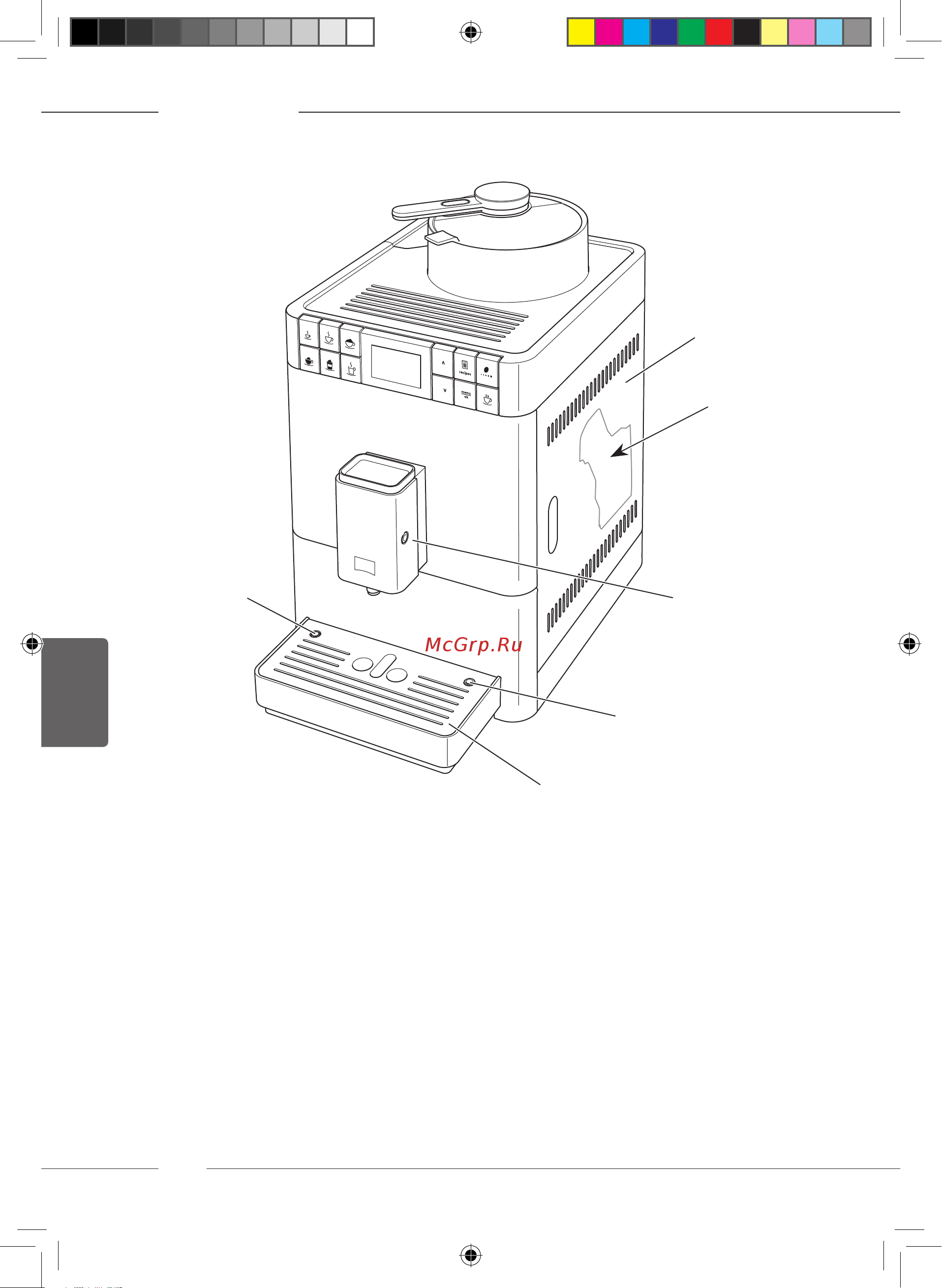 Melitta Caffeo F 580-100 Varianza CSP [10/56] Вид аппарата спереди справа