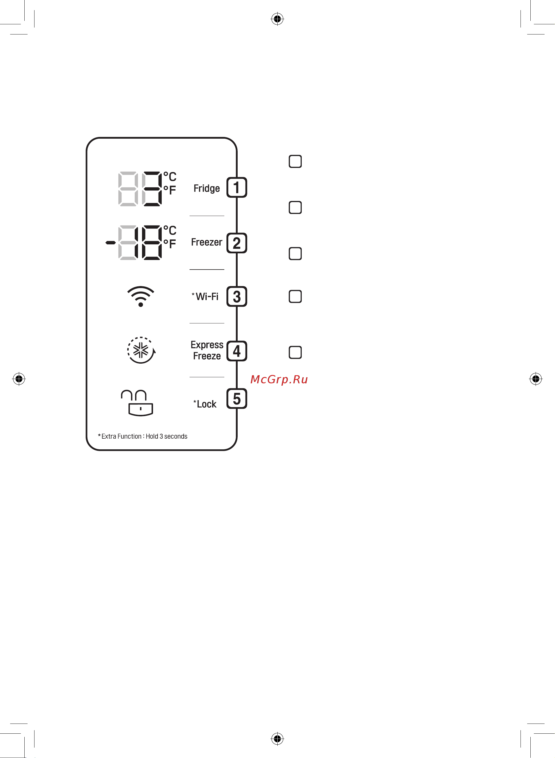 LG GC-Q22FTBK [22/40] Использование панели управления