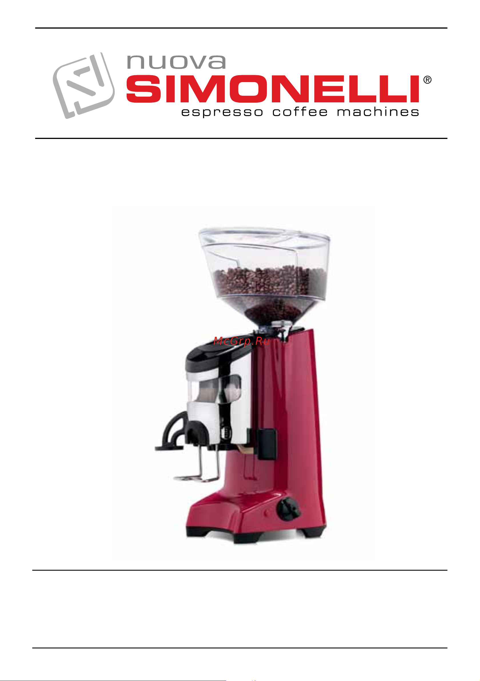 Nuova Simonelli MDK Руководство по эксплуатации онлайн