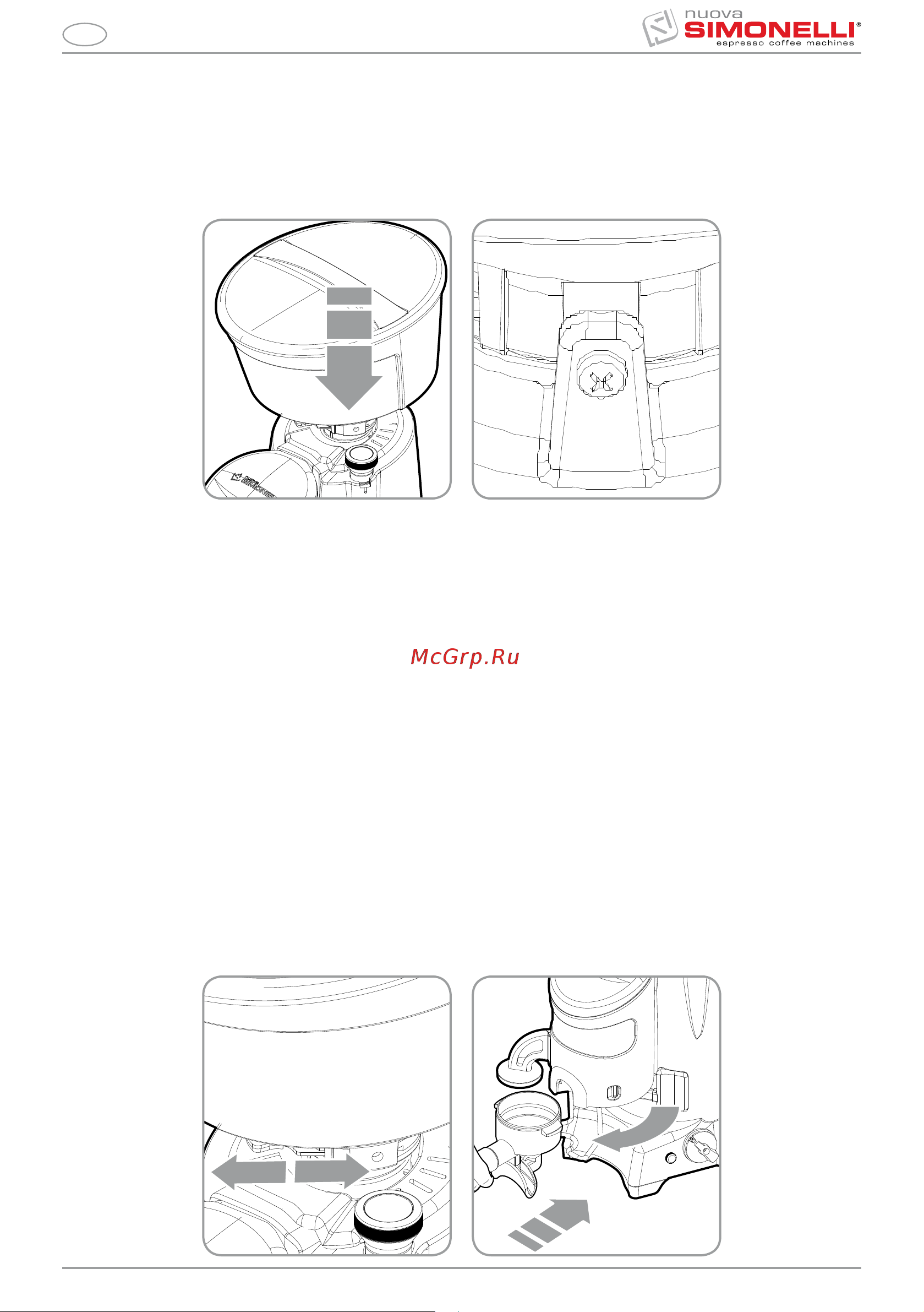 Nuova Simonelli MDK [9/54] Bloccaggio contenitore