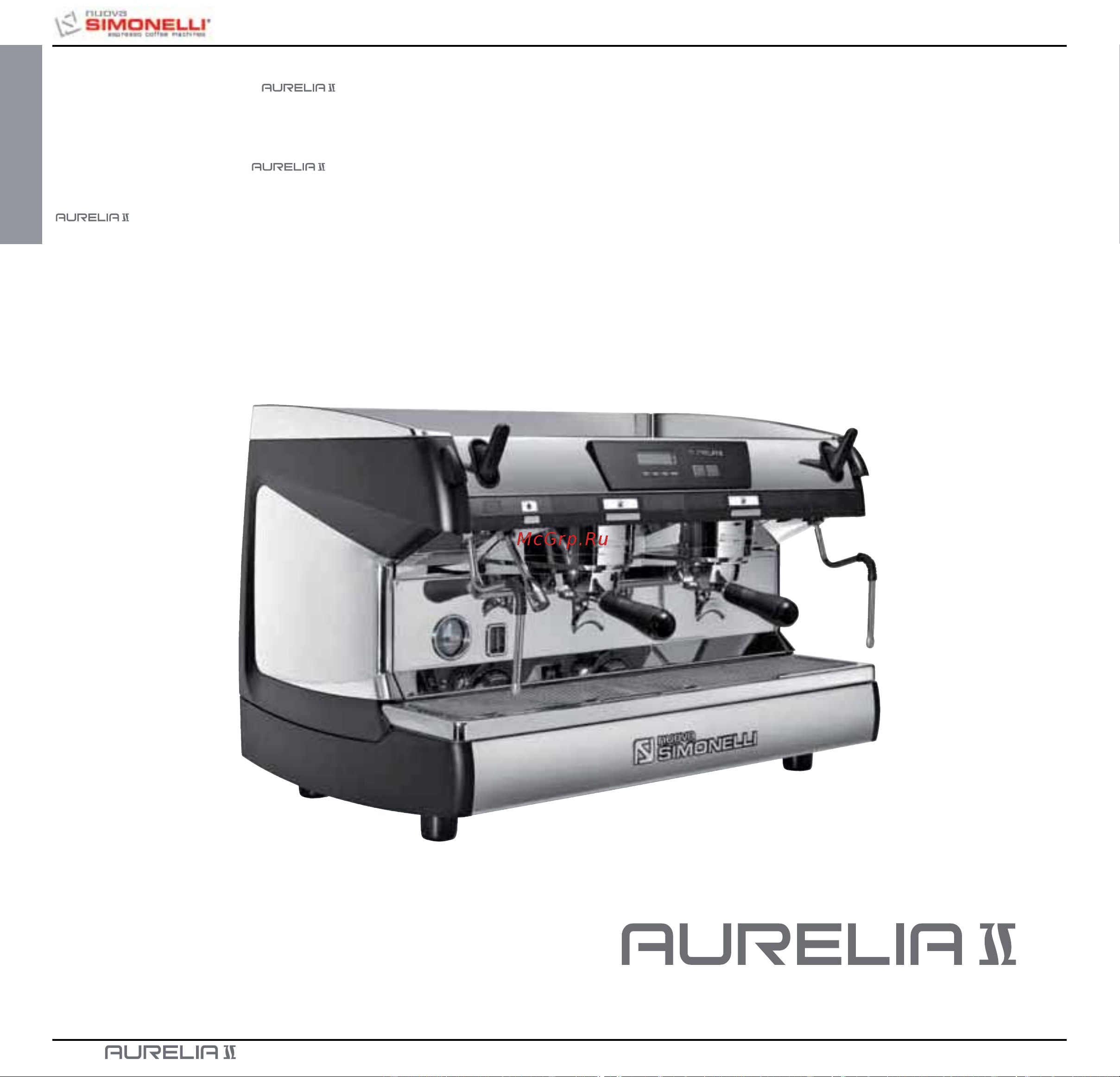 Nuova Simonelli Aurelia II 3 Gr V [130/214] Deutsch