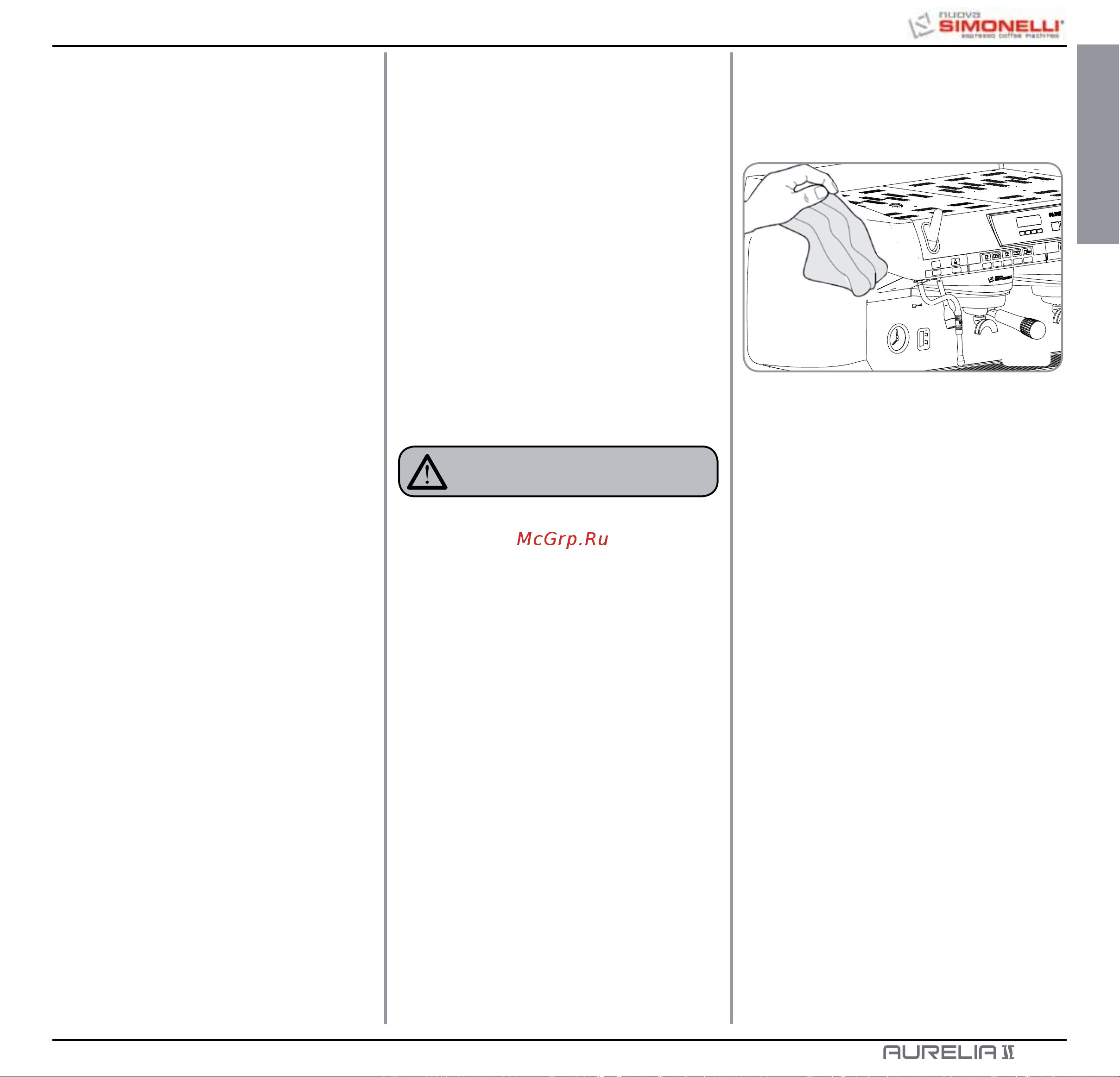 Nuova Simonelli Aurelia II 3 Gr V [137/214] Deutsch