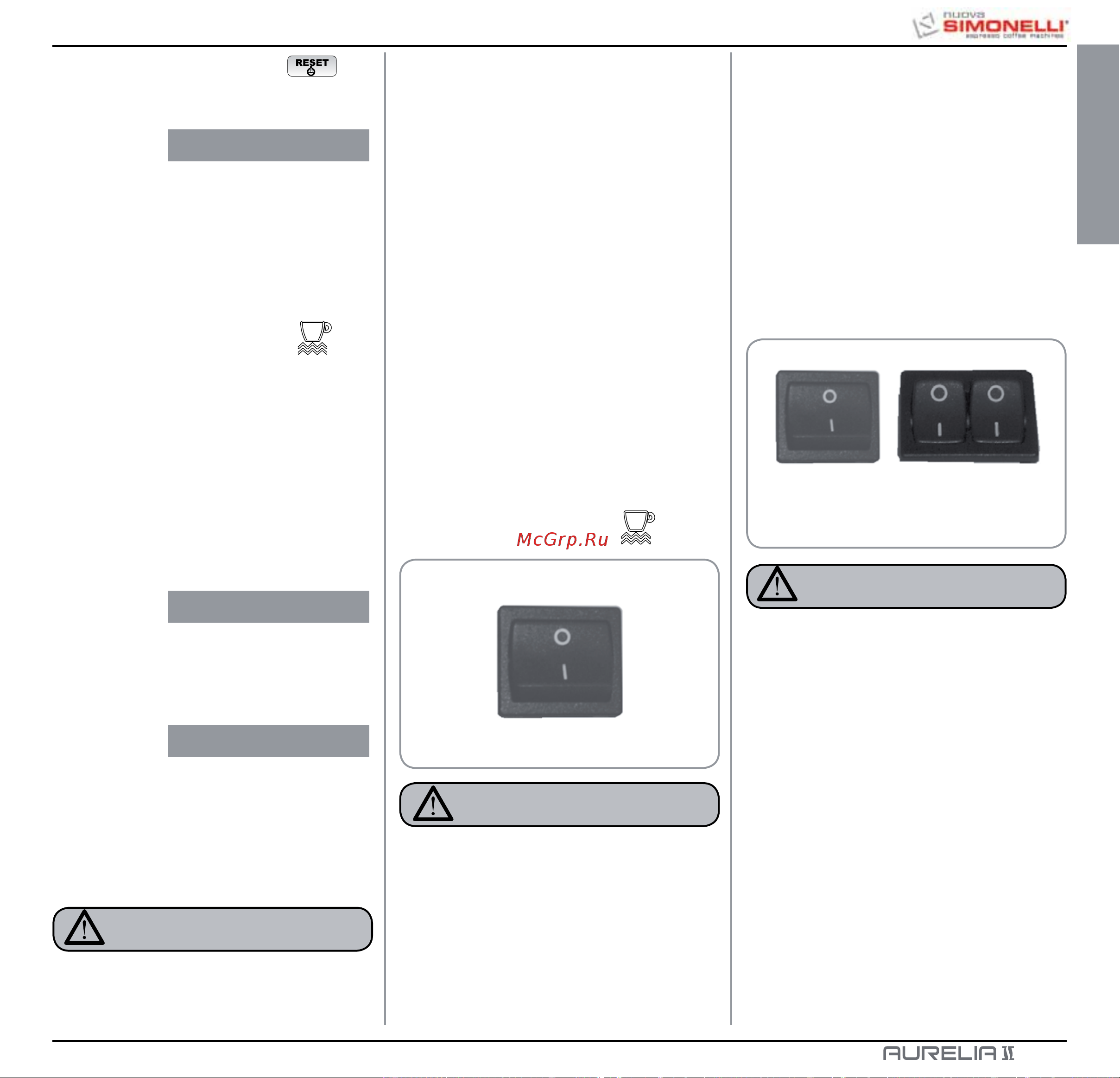 Nuova Simonelli Aurelia II 3 Gr V [17/214] Italiano