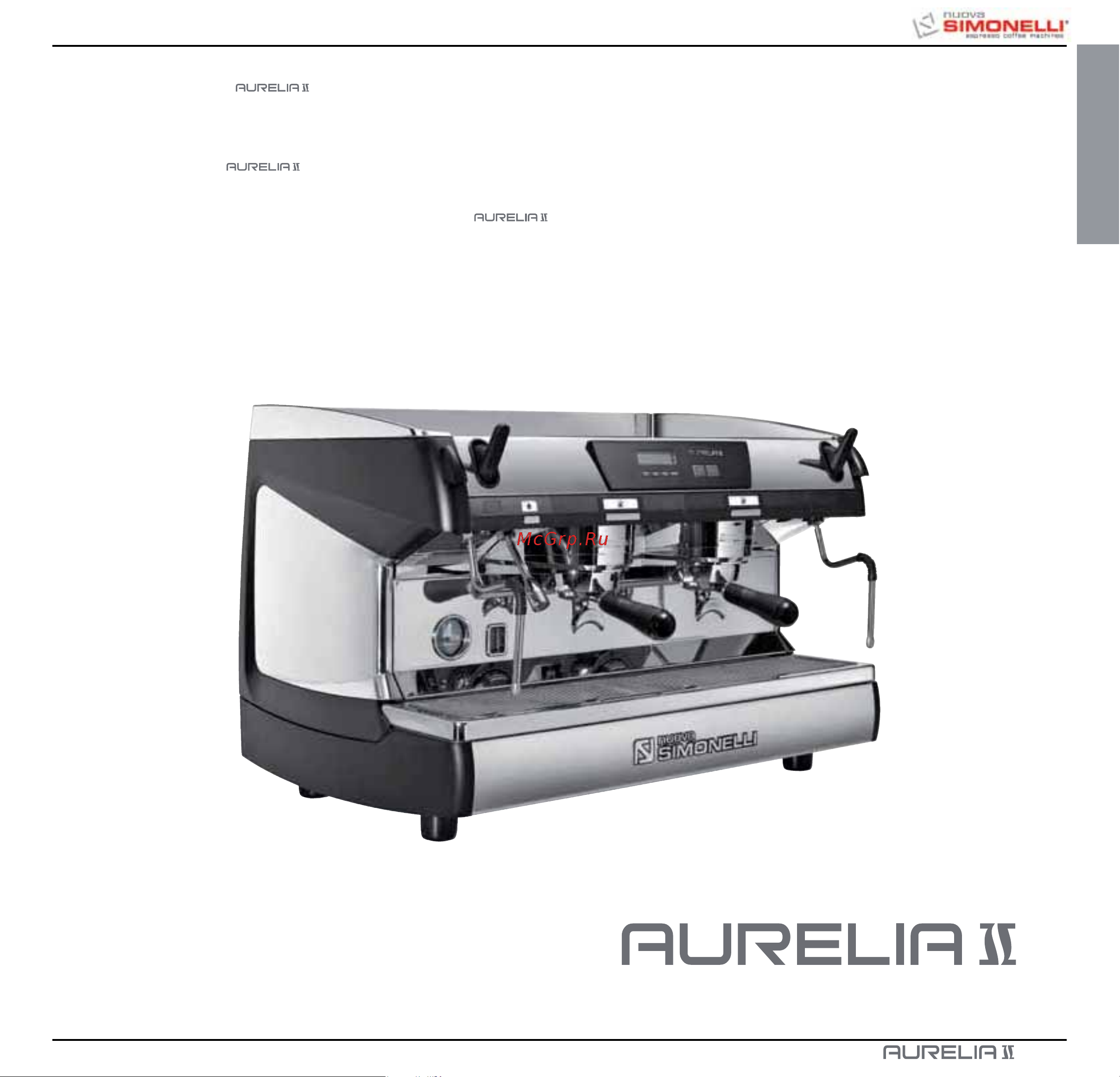 Nuova Simonelli Aurelia II 3 Gr V [3/214] Italiano
