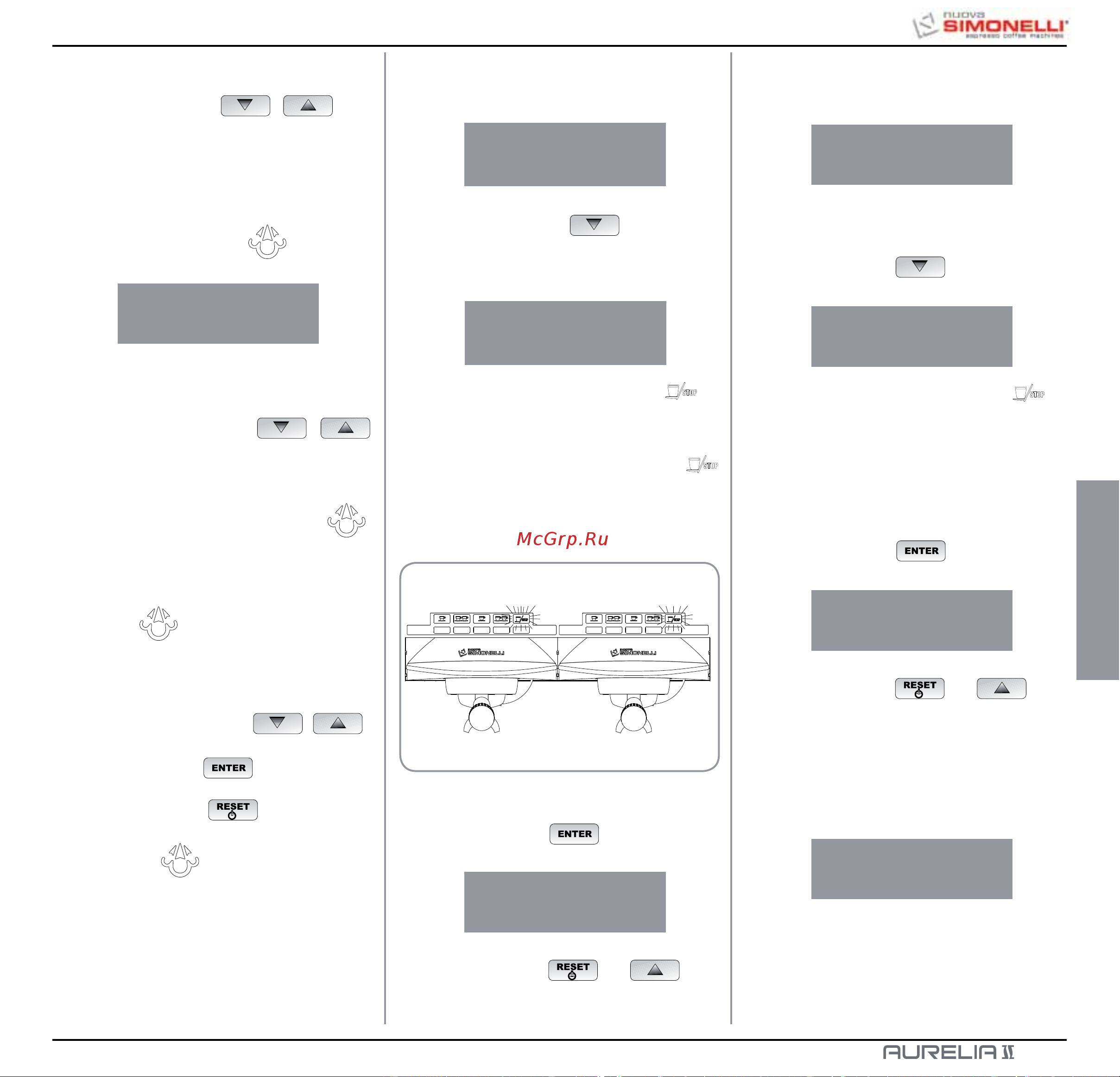 Nuova Simonelli Aurelia II 3 Gr V [99/214] Doses standard
