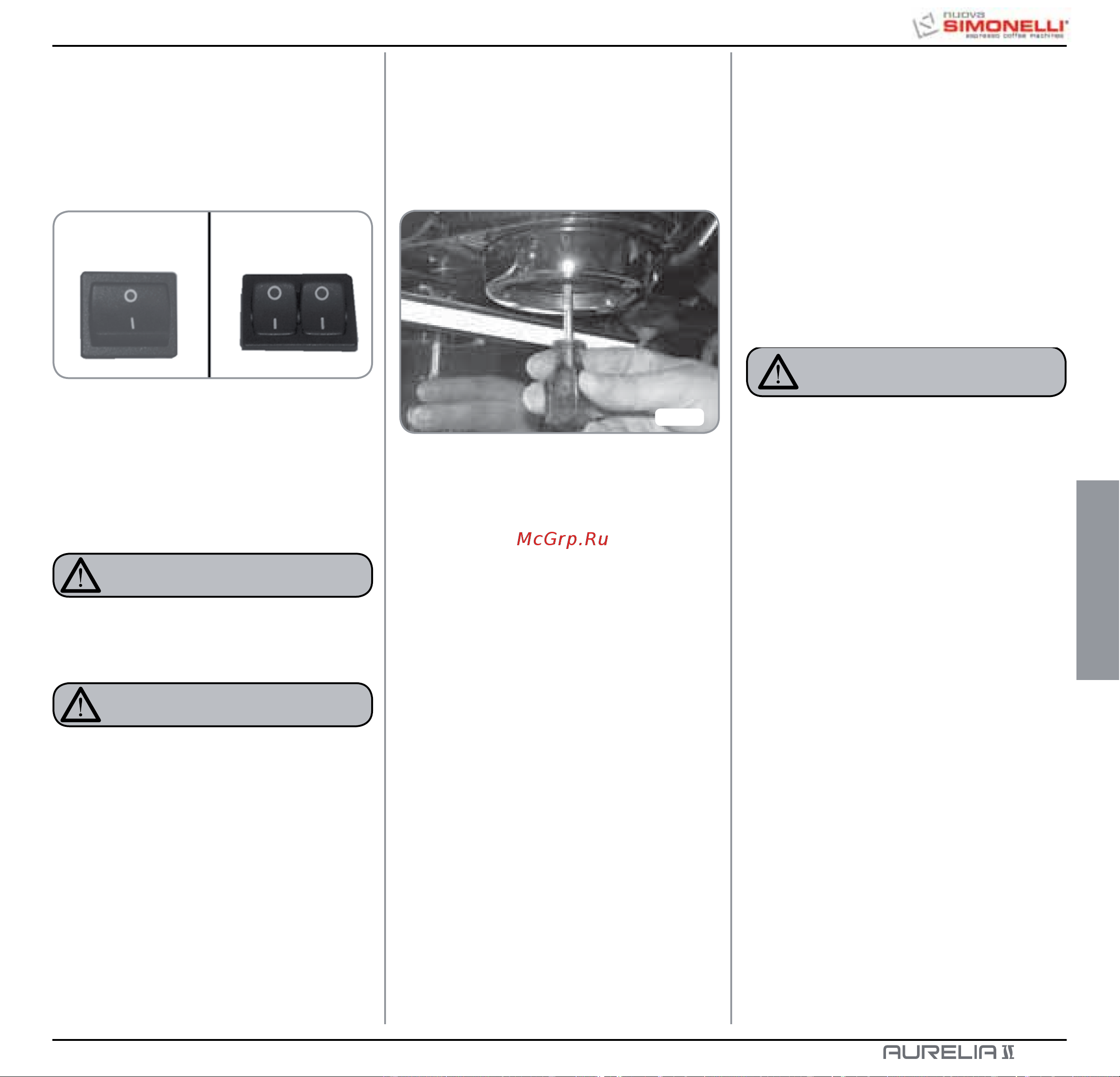 Nuova Simonelli Aurelia II 2 Gr S [111/214] Nettoyage