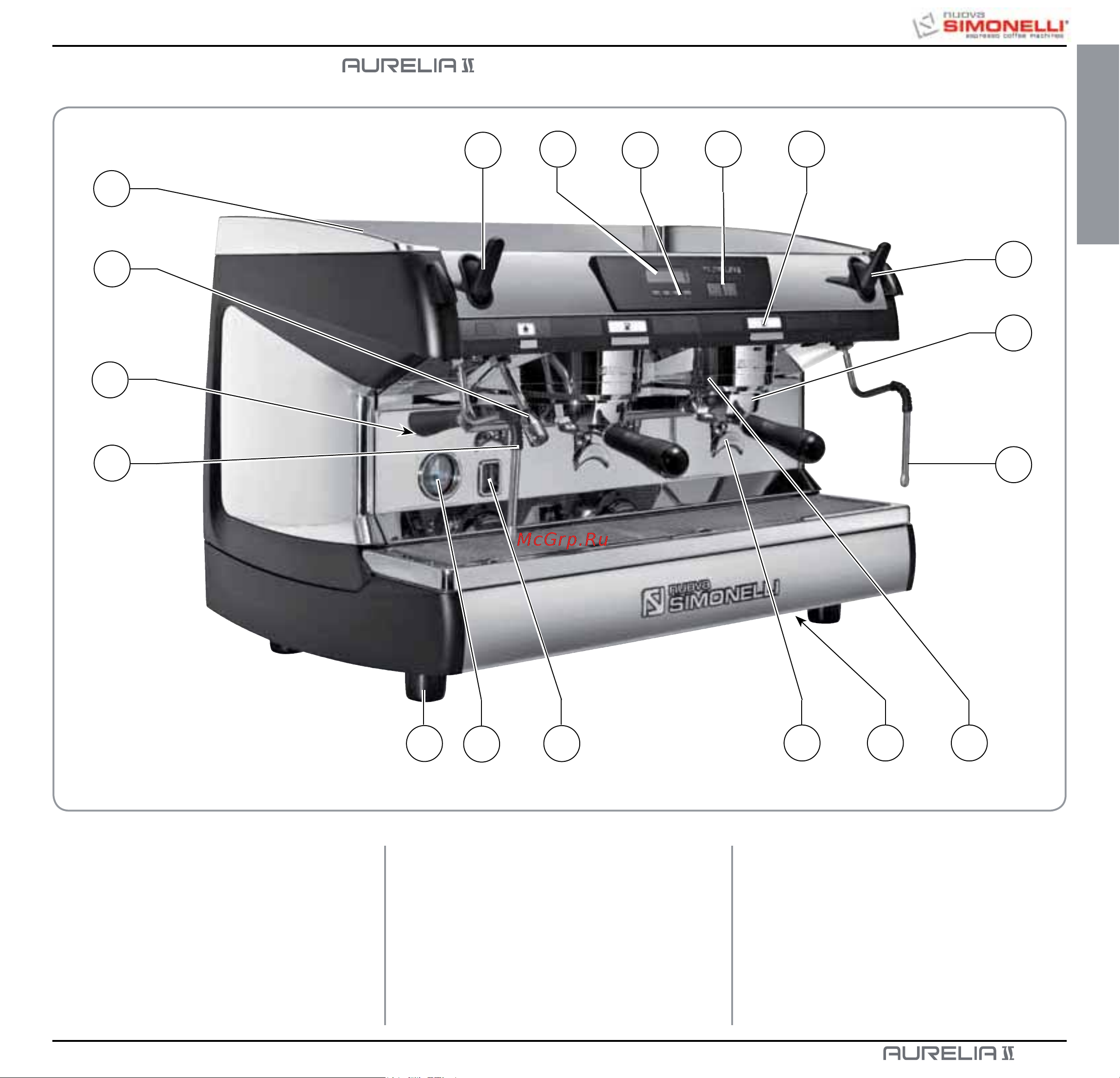 Nuova Simonelli Aurelia II 2 Gr S [7/214] Descrizione s v digit t3