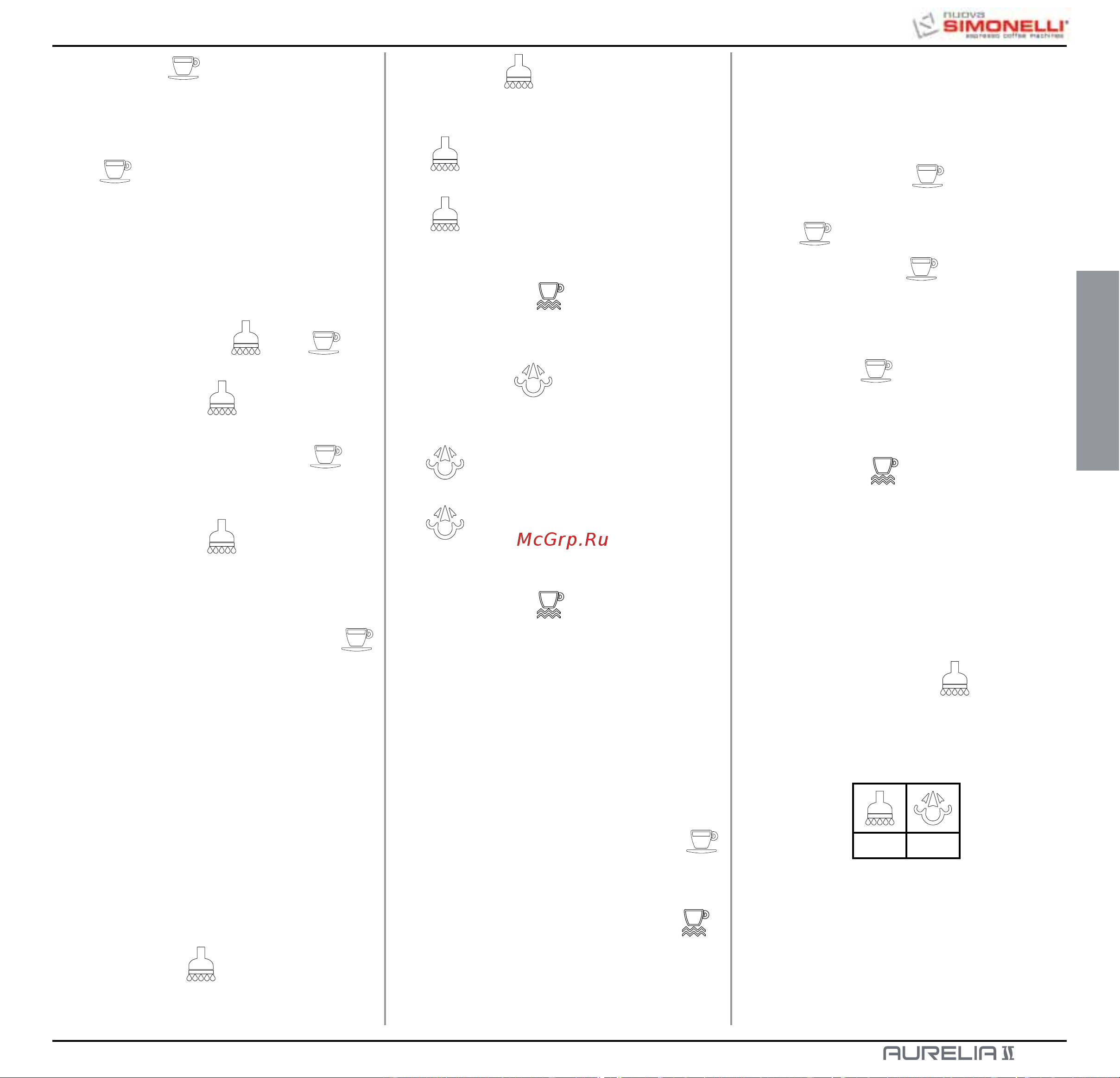 Nuova Simonelli Aurelia II 2 Gr S [71/214] Programming aurelia s