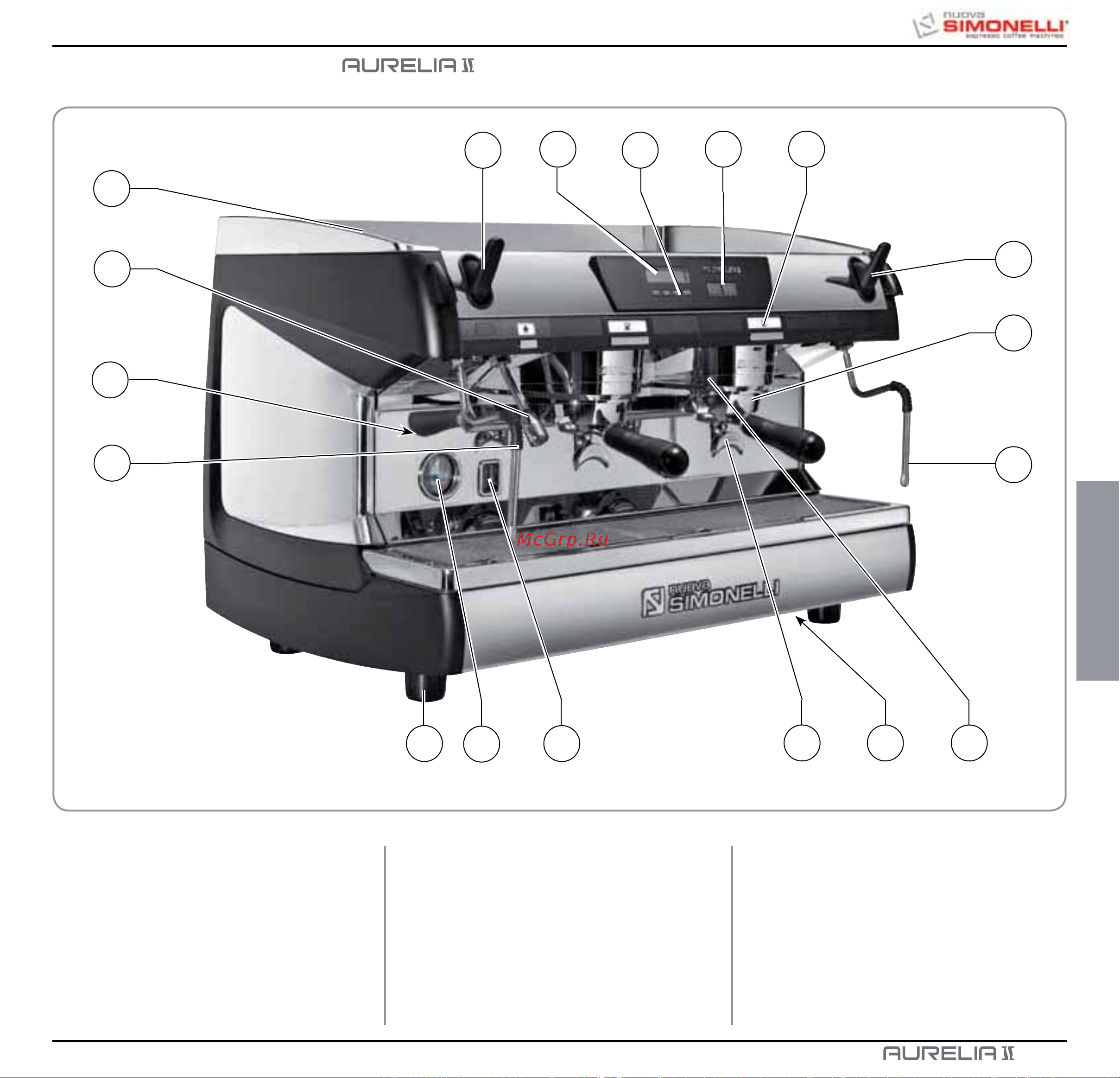 Nuova Simonelli Aurelia II 2 Gr S [83/214] Description s v digit t3