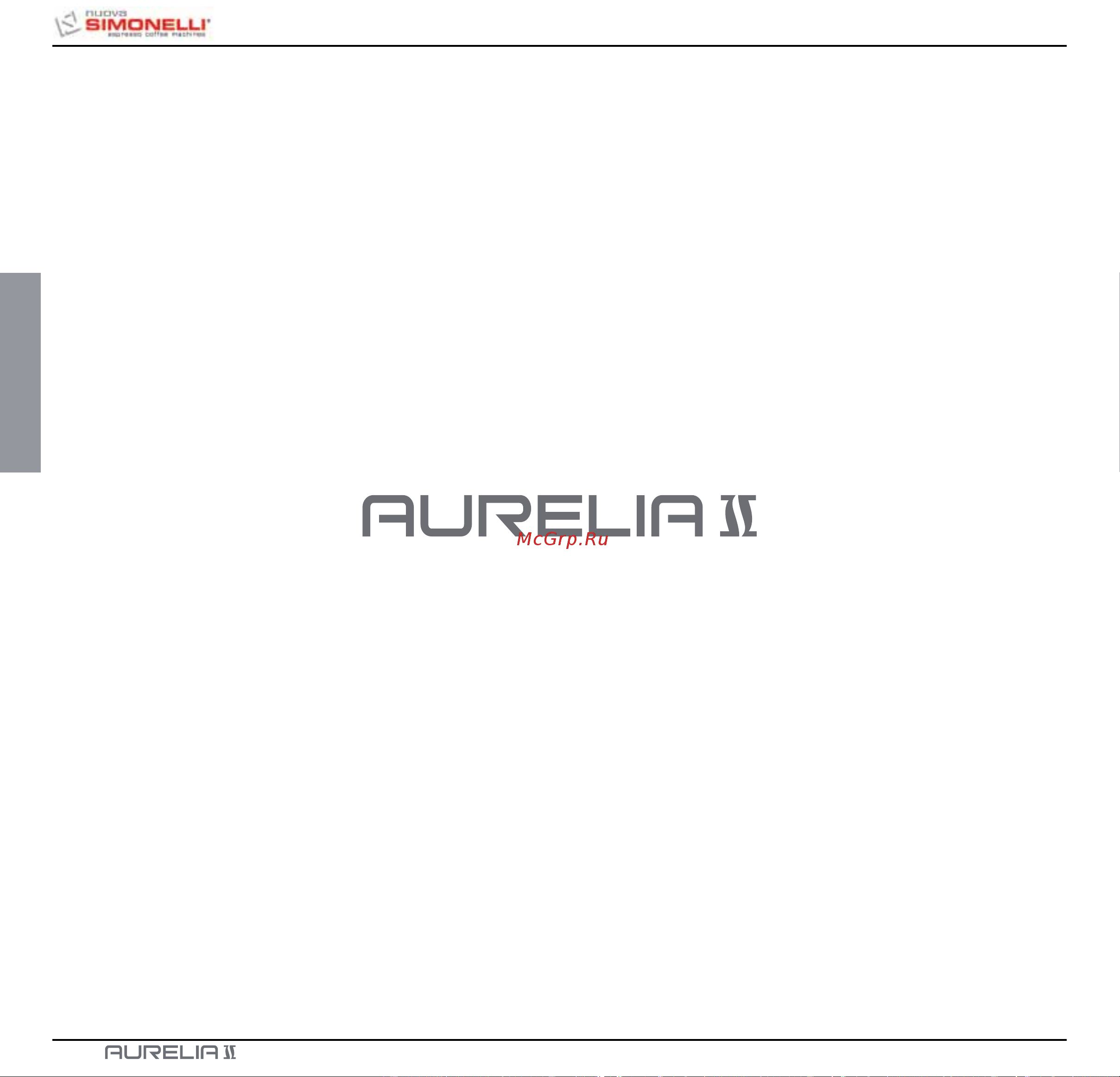 Nuova Simonelli Aurelia II 3 Gr S Руководство по эксплуатации онлайн [44/214] 774415