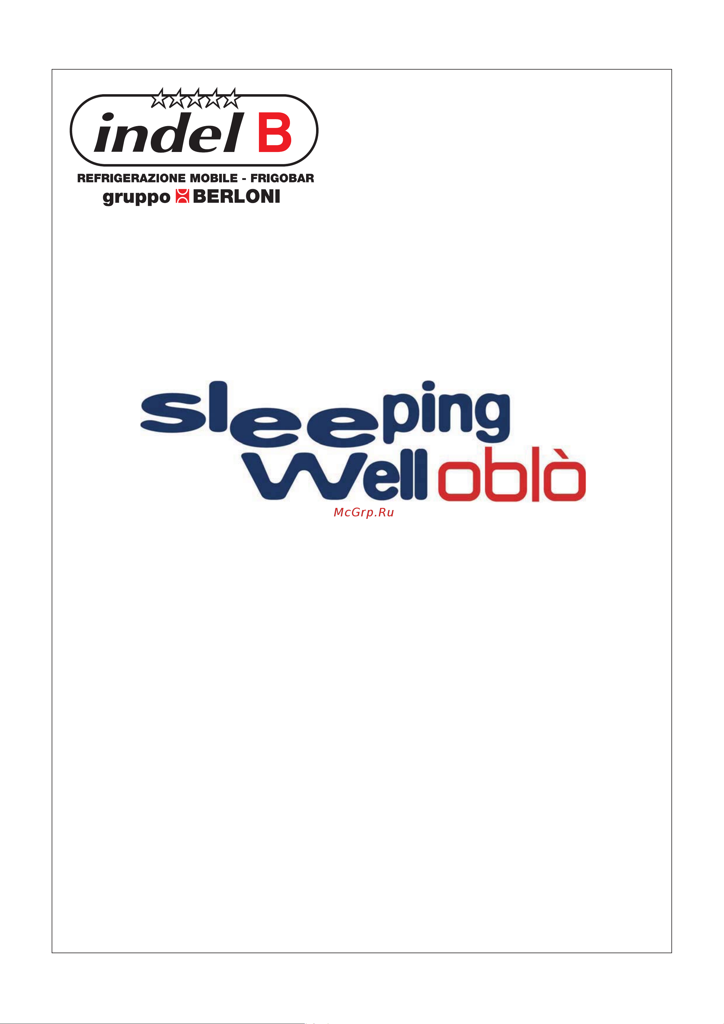Indel B SLEEPING WELL OBLO (24V) Руководство по эксплуатации онлайн