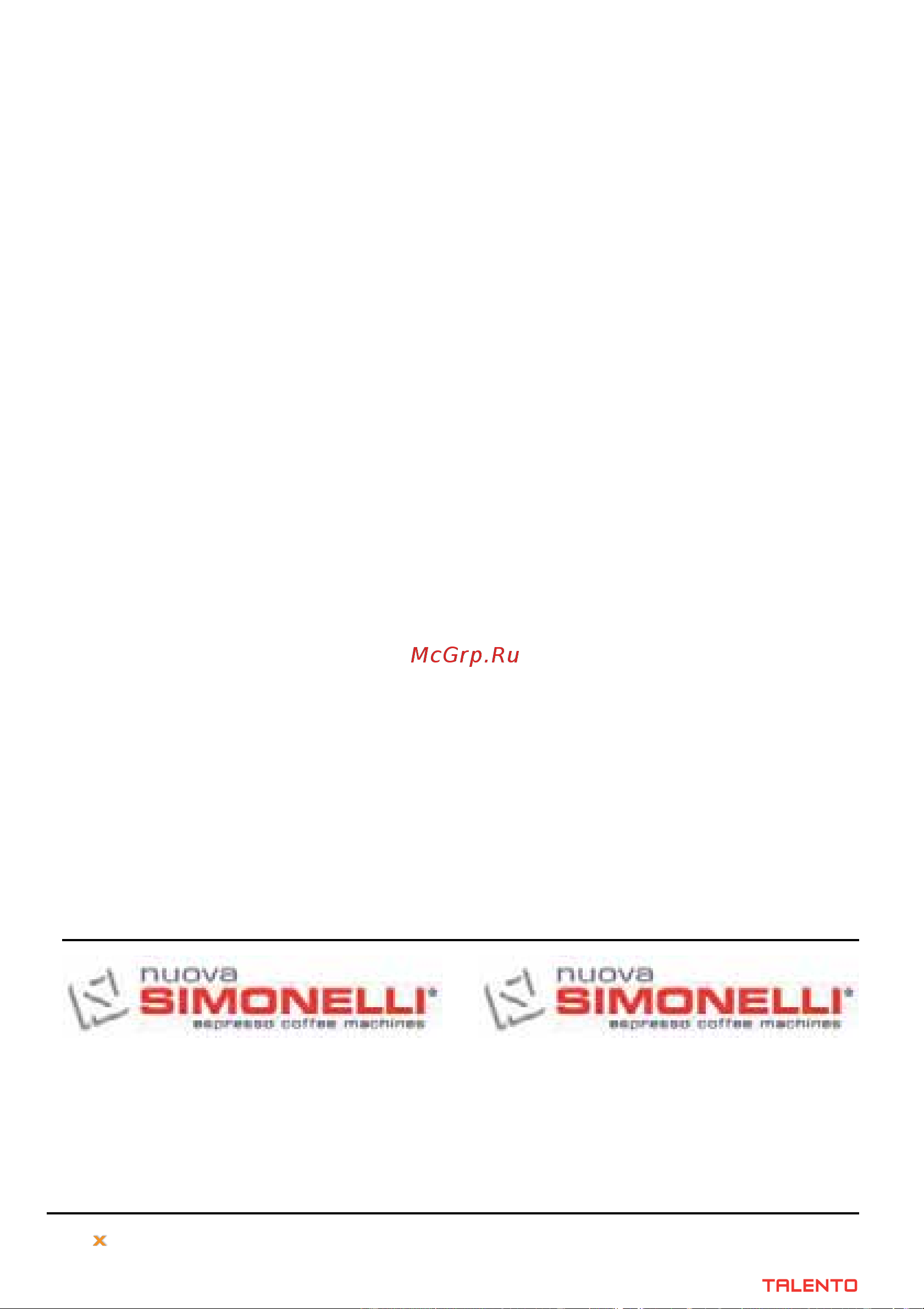 Nuova Simonelli Talento Plus [100/100] Nuova distribution centre