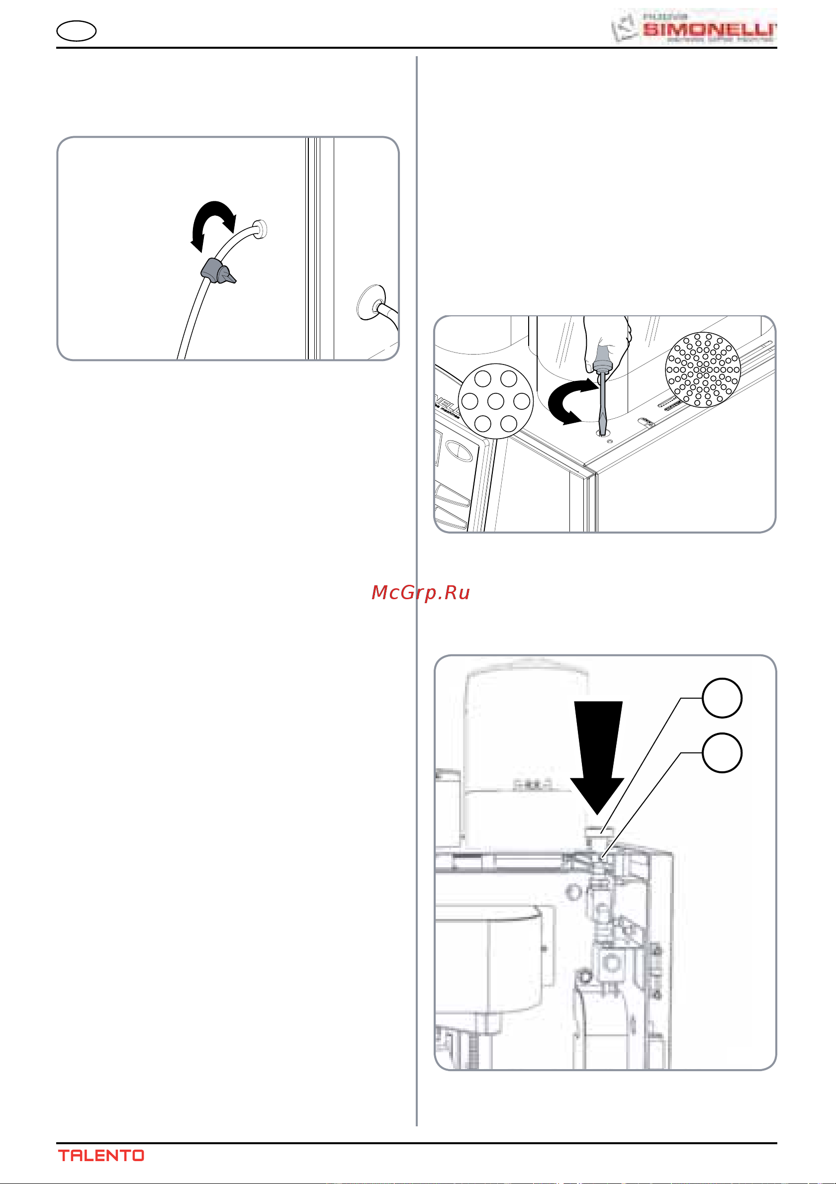 Nuova Simonelli Talento Plus [73/100] Réglage du flux de lait réglage température