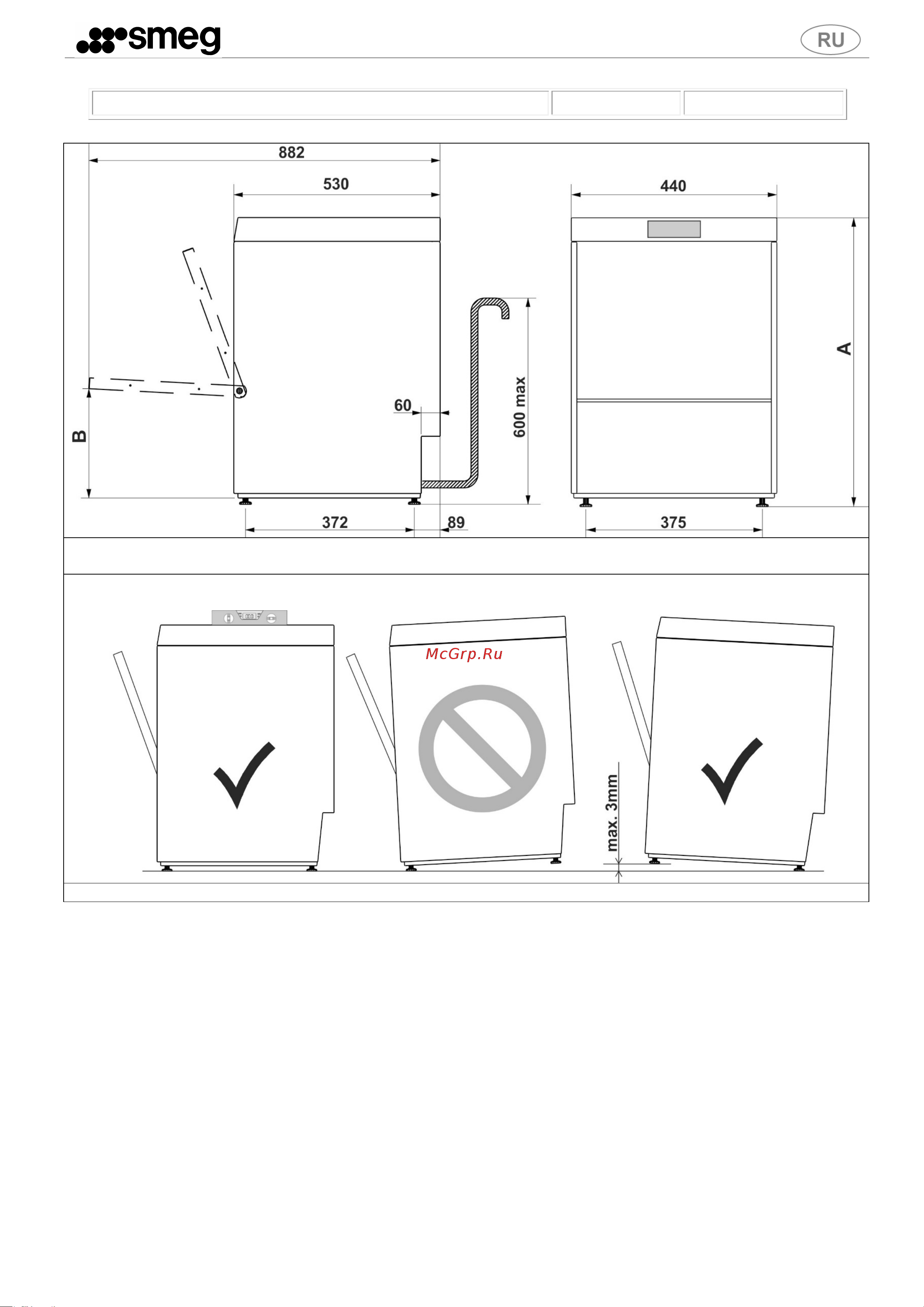 Smeg Professional UG405DMS [6/26] Тип кабля питания har h07rn f
